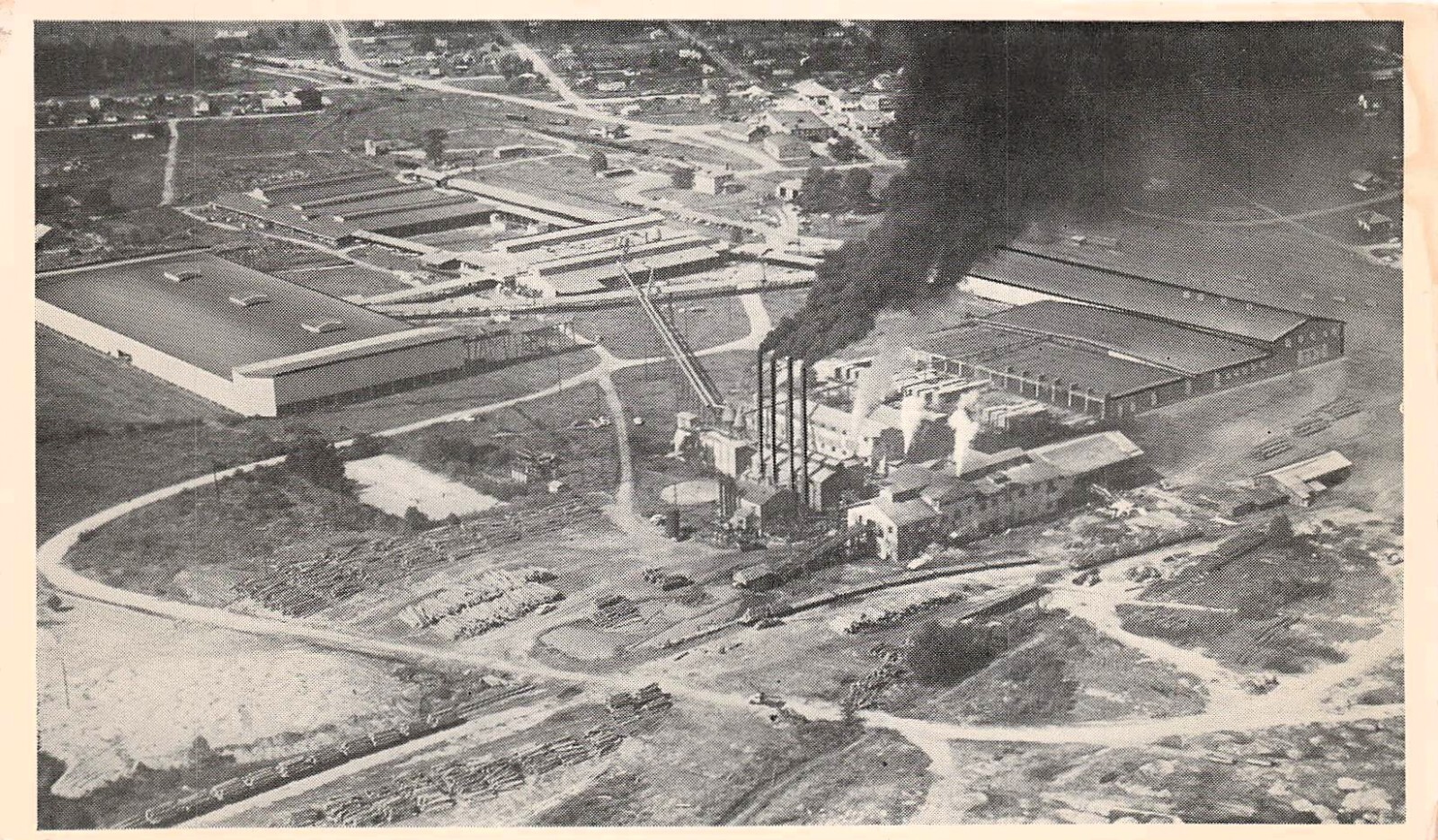 Dierks Arkansas Forest Mill DeQueen Lumber Hot Springs Howard Cty Postcard H24