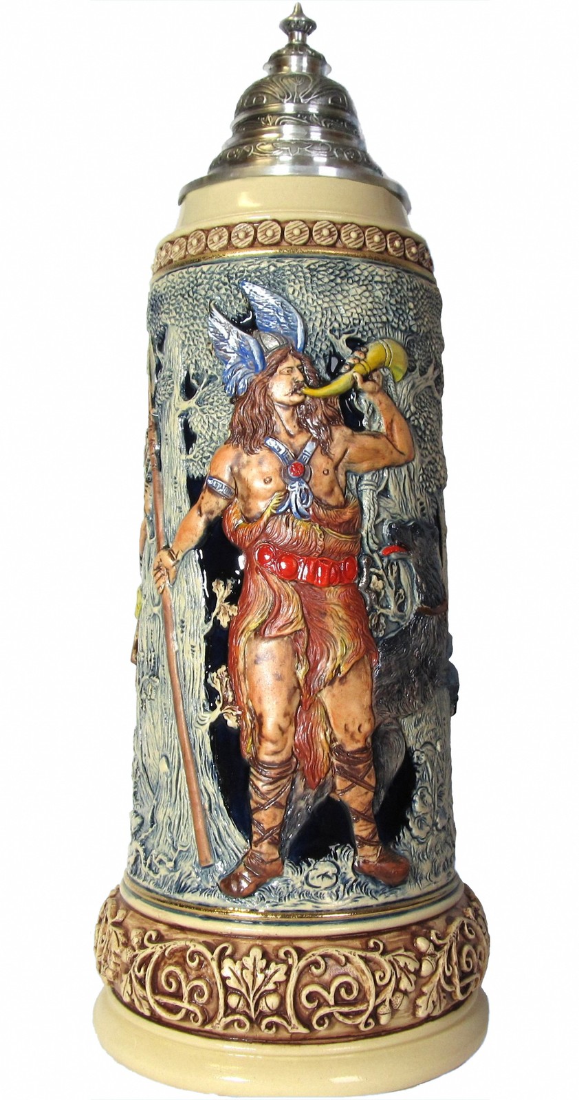 German Beer Hermann the Cherusk, 3 liter tankard, beer mug, Limitaet 2014 German Beer Hermann the Cherusk, 3 liter tankard, beer mug, Limitaet 2014