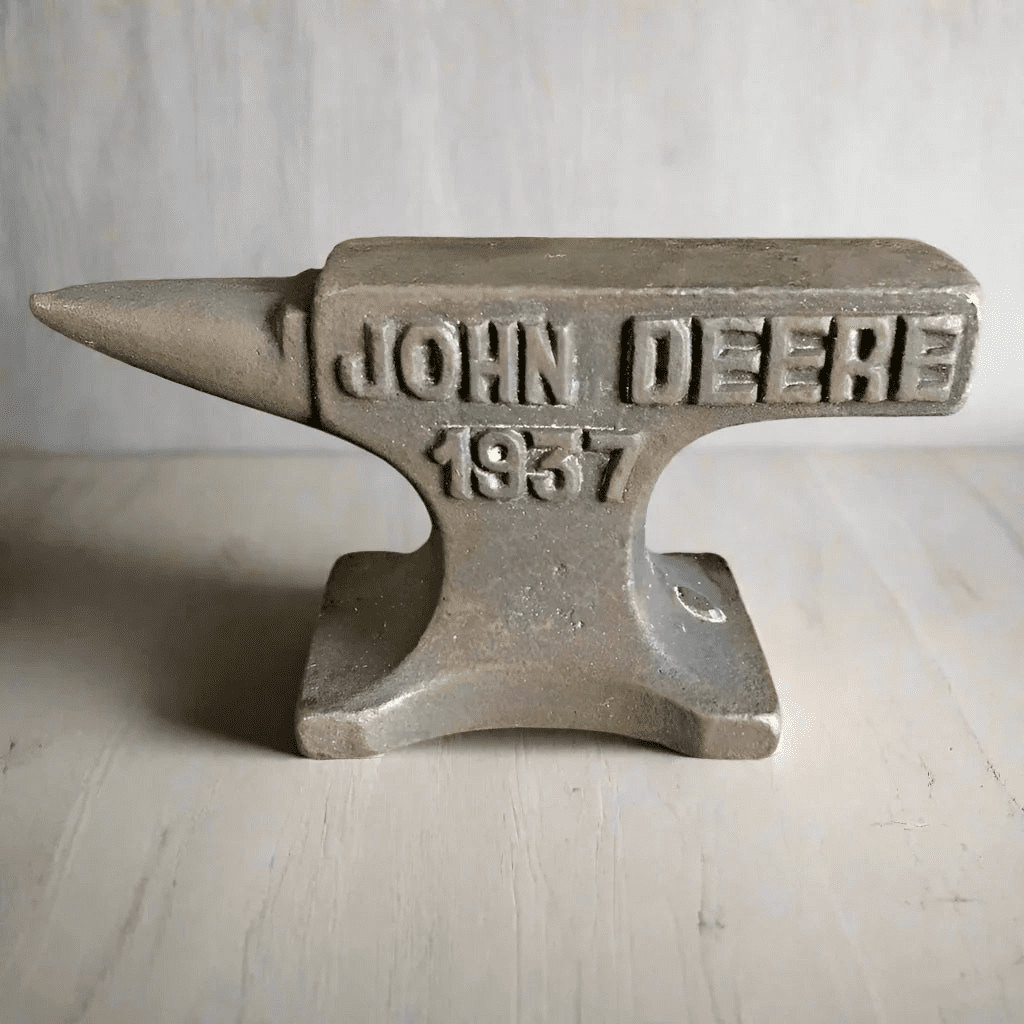 John Deere 1937 Cast Iron Anvil Paperweight