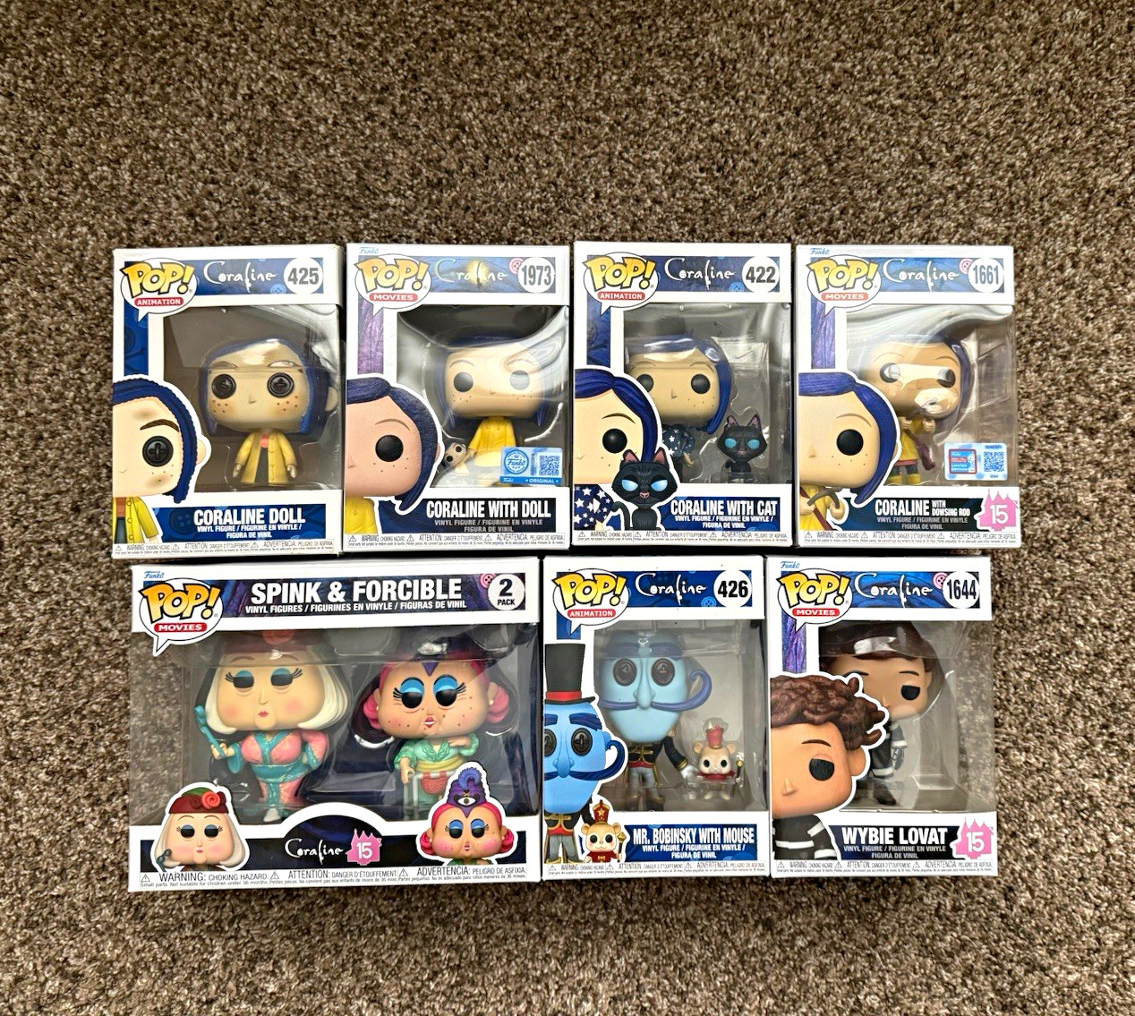 Funko Pop Coraline Lot 7-Pack Vinyl Figures Boxed Original Unopened