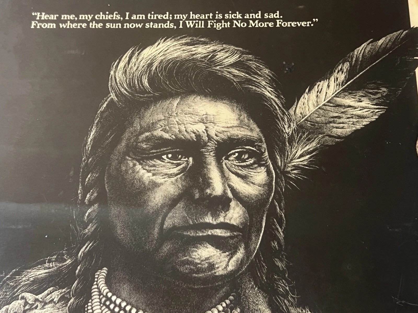 Native American Indian Plaque Chief Joseph of the Nez Perce. Native American Indian Plaque Chief Joseph of the Nez Perce.