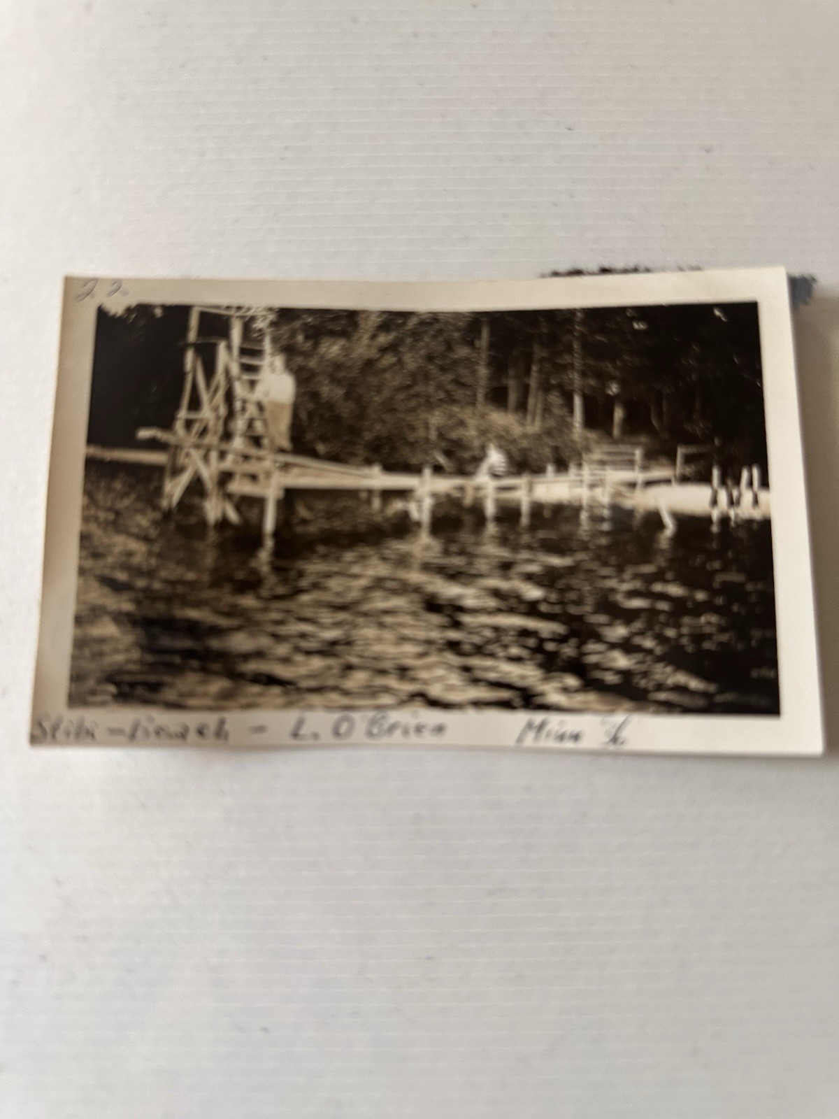Antique Real Small  Photo Brainerd Minnesota Stibi Beach  1936
