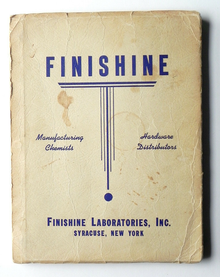 1949 CATALOG Chemicals & Hardware FINISHINE LABORATORIES Syracuse NY Terrific