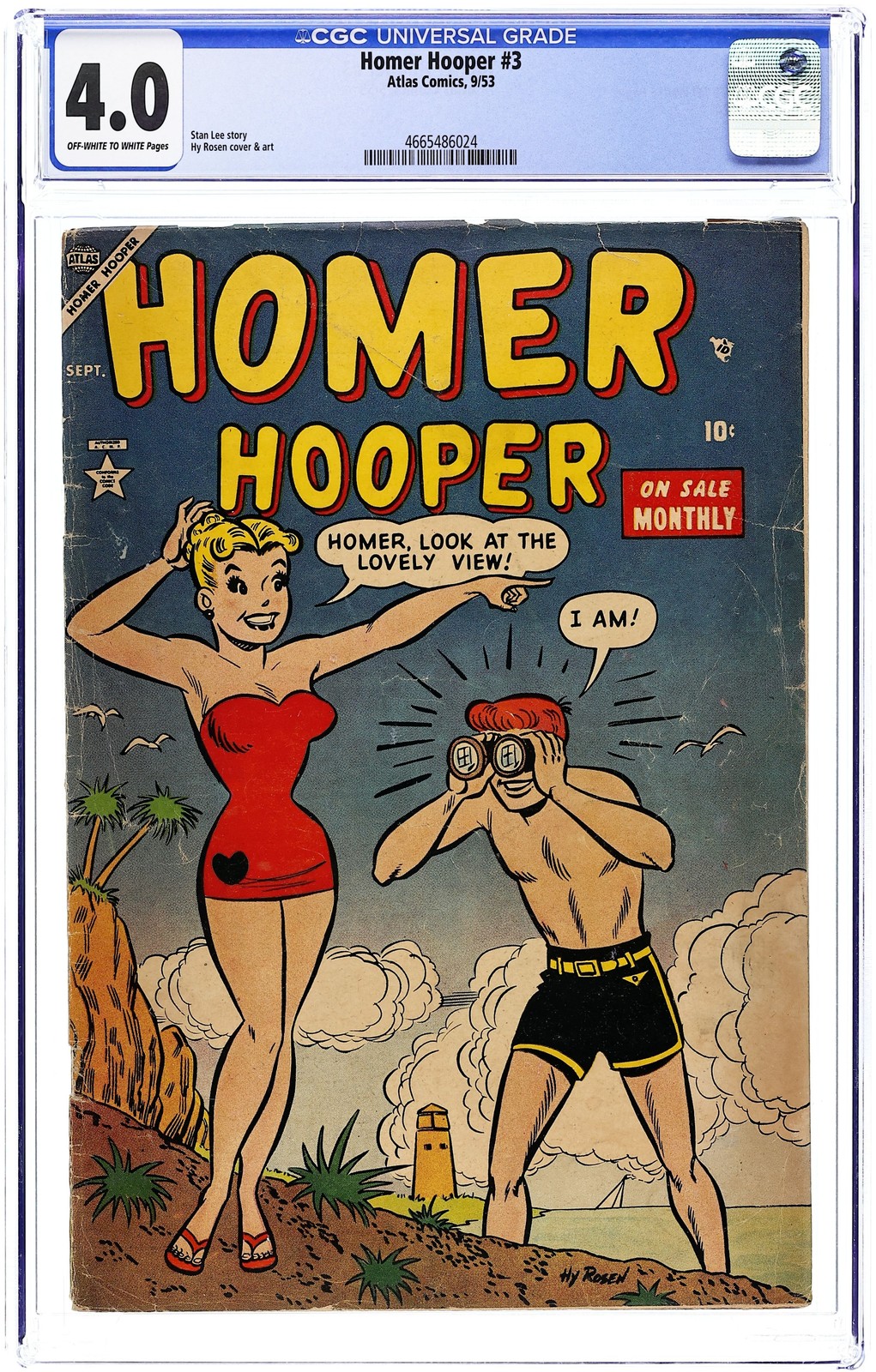 Homer Hooper #3 CGC 4.0 1953 4665486024
