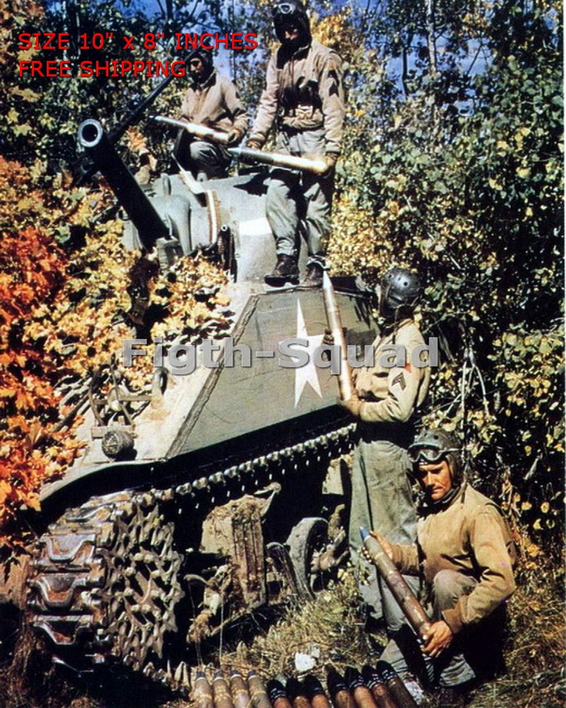 WW2 US M4 Sherman Tank Crew Ammunition Resupply 8x10 Photo O8800 WW2 US M4 Sherman Tank Crew Ammunition Resupply 8x10 Photo O8800