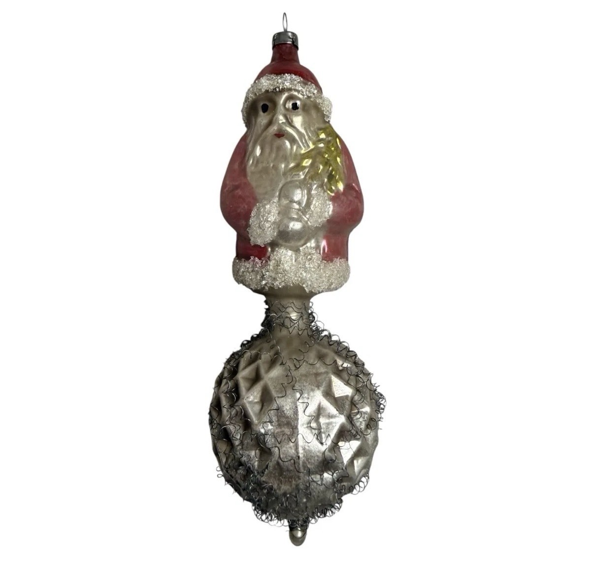 1. AA. Antique RARE Santa on Ball w/ Wiring