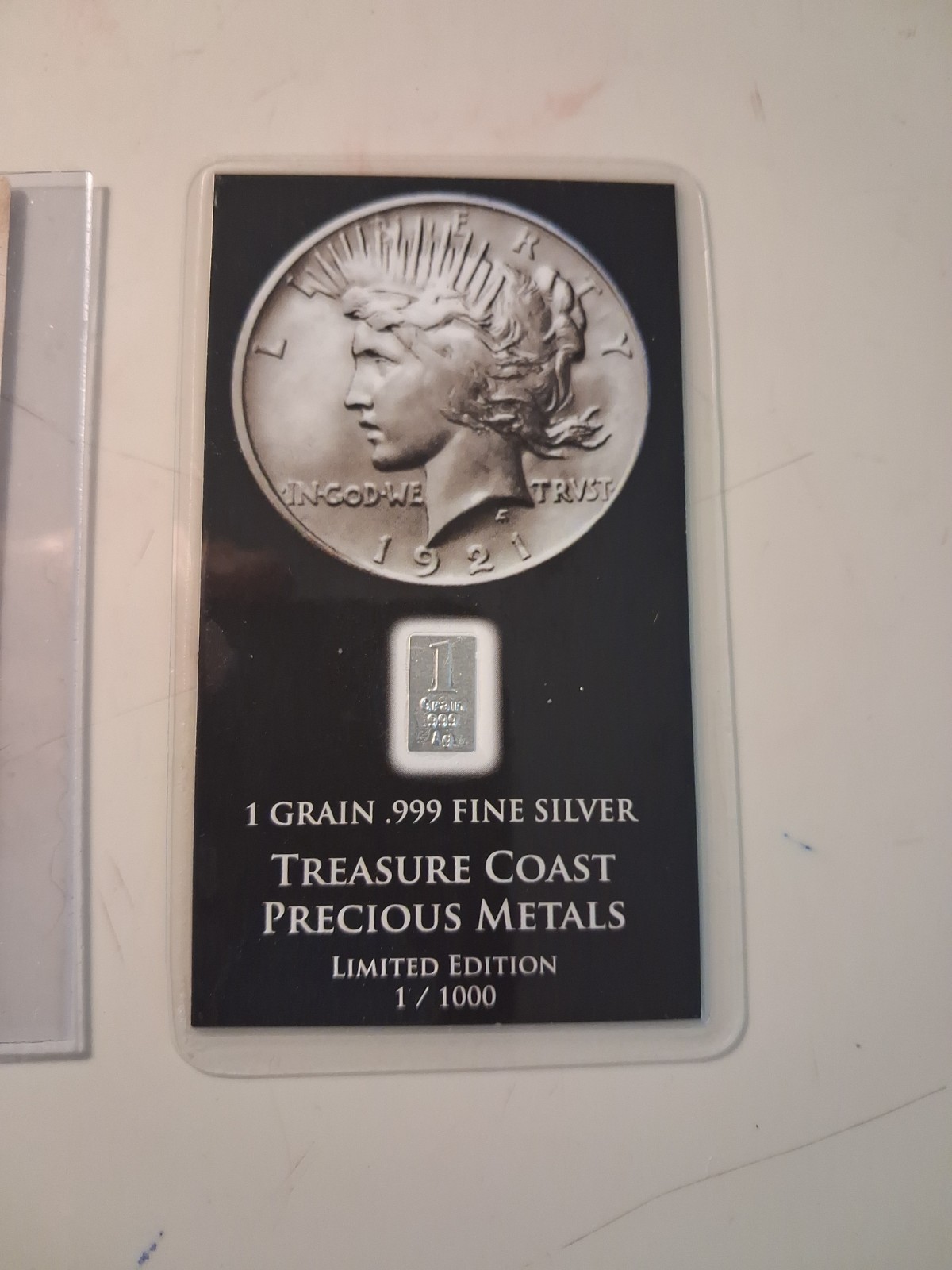 🌙SLING\'S 🪙 RARE 1830 Promissory Note Plus 1Grain SILVER Bar TREASURE COAST 