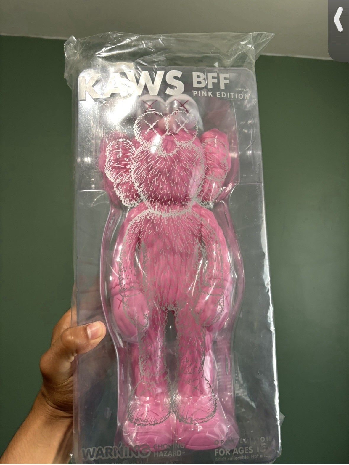 KAWS BFF Pink Edition Art Toy Figure Plastic Pink/White Original Unopened