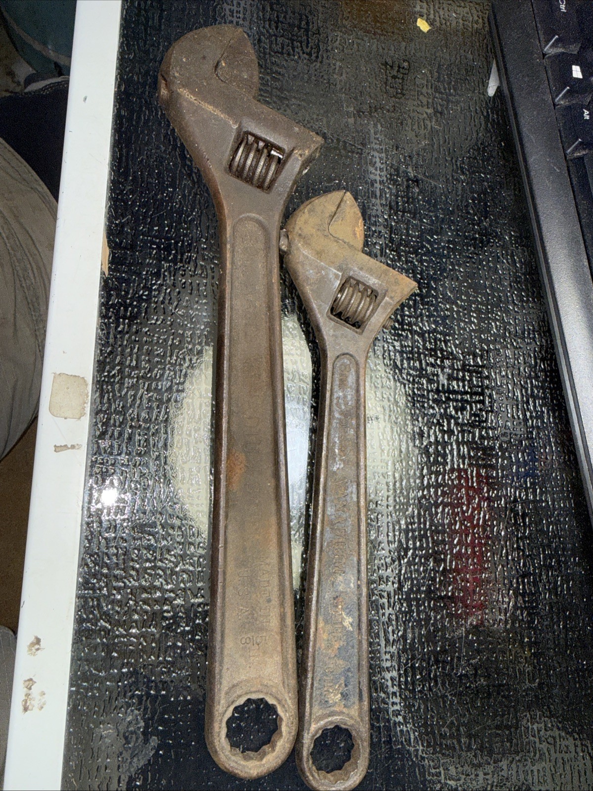 2 Vintage J.P. Danielson 8”/10”BET\'R-GRIP Adjustable Wrench 12 PT USA