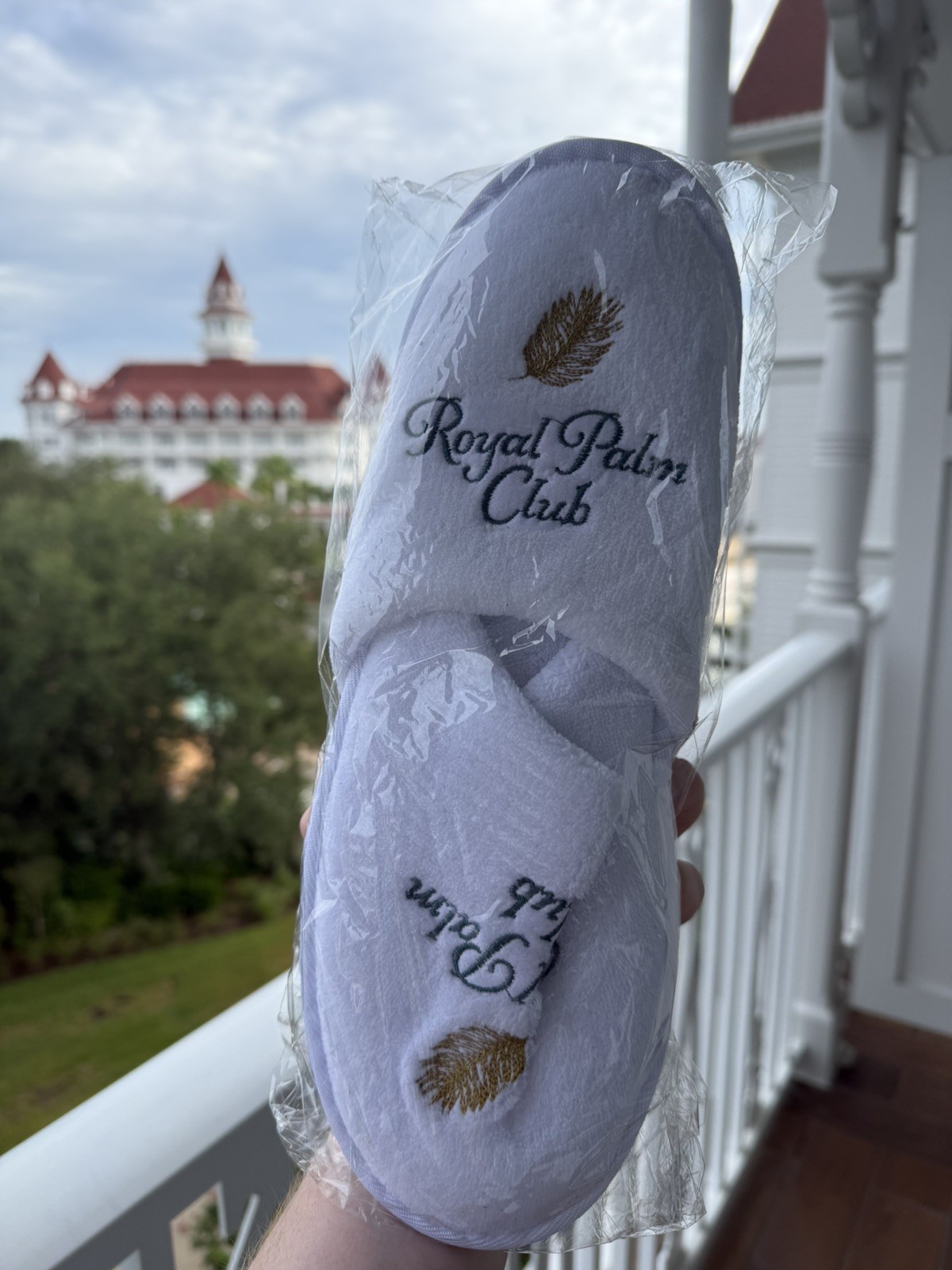 Disney Grand Floridian Royal Palm Club Slippers 