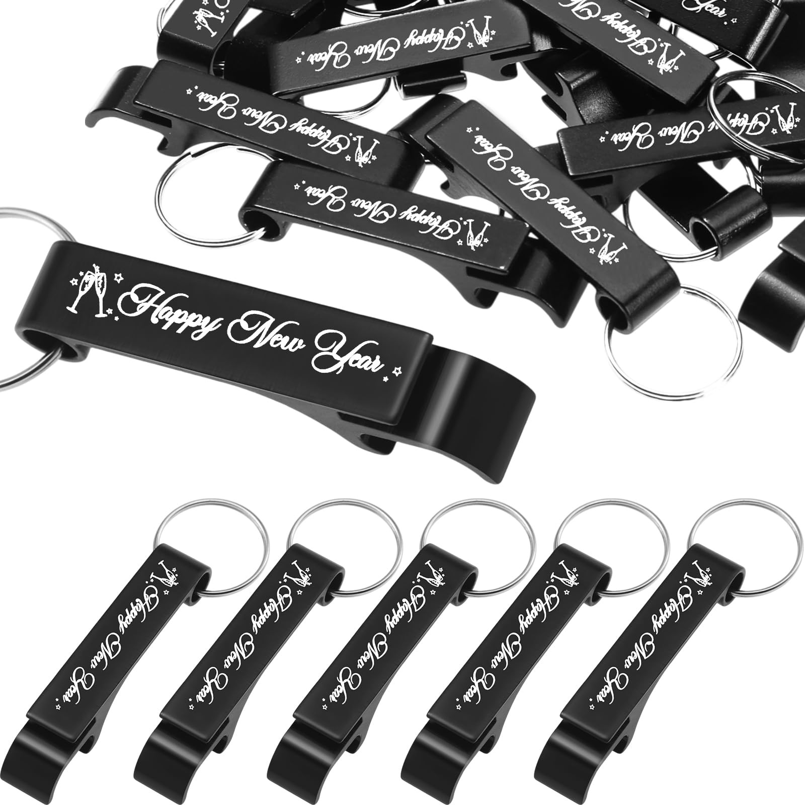 Funnymoom 30 Pcs New Year Party Favors Bulk 2.48 x 0.47 inches, Black Funnymoom 30 Pcs New Year Party Favors Bulk 2.48 x 0.47 inches, Black