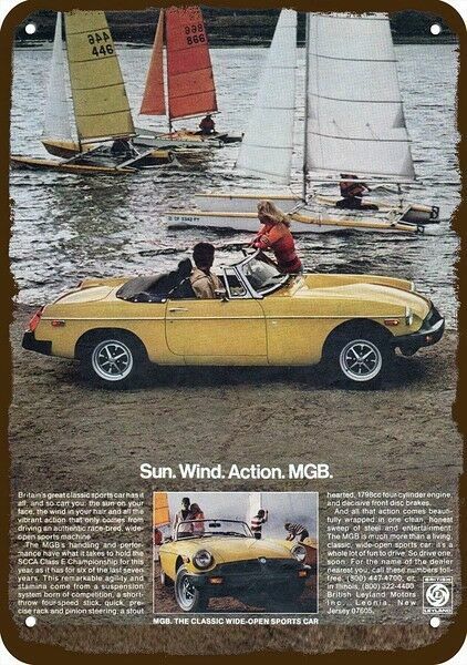 1978 MG / MGB Convertible Sports Car Vintage-Look DECORATIVE REPLICA METAL SIGN 1978 MG / MGB Convertible Sports Car Vintage-Look DECORATIVE REPLICA METAL SIGN