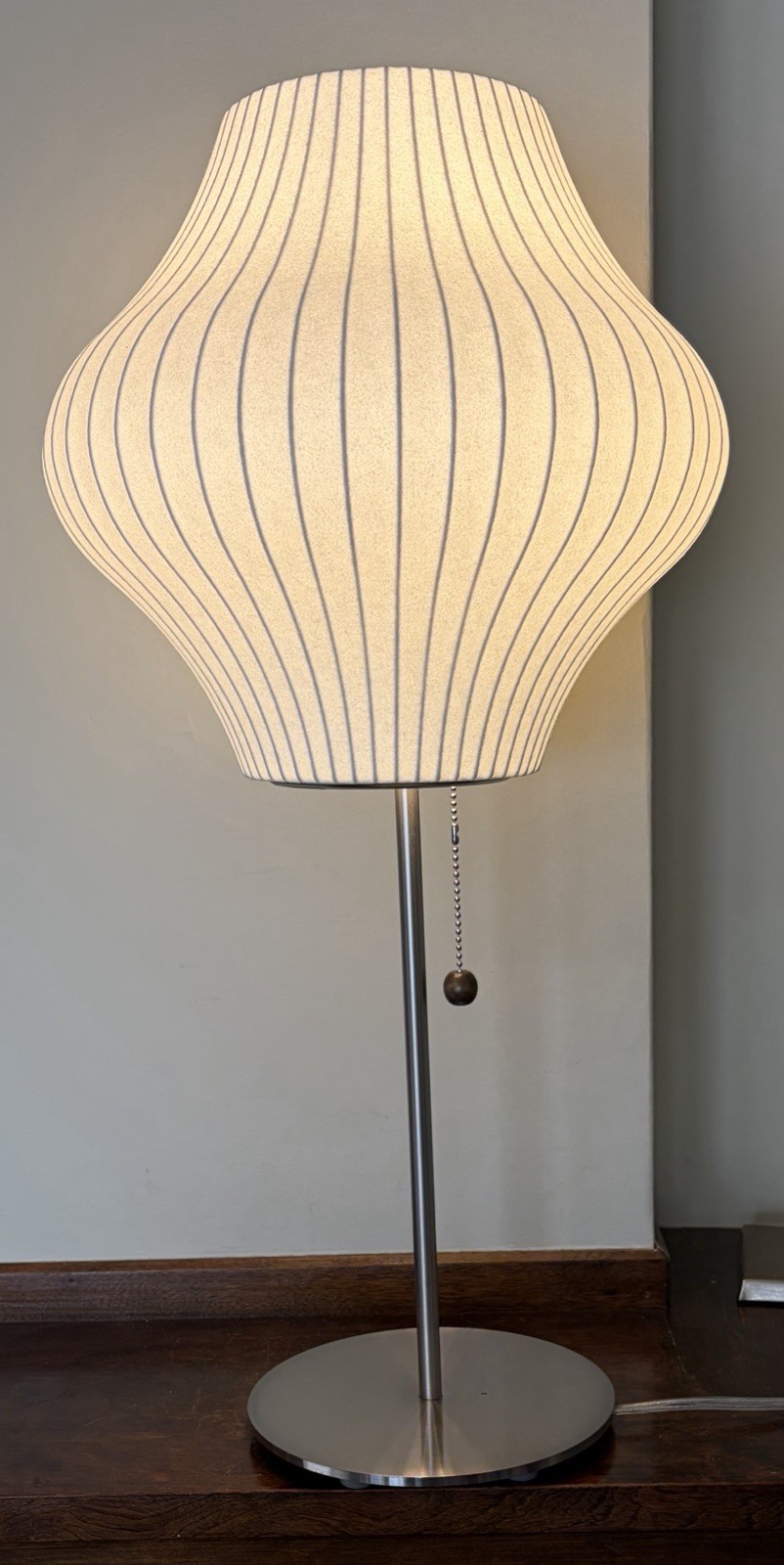 George Nelson Pear Lotus Bubble Design Table Lamp by Modernica