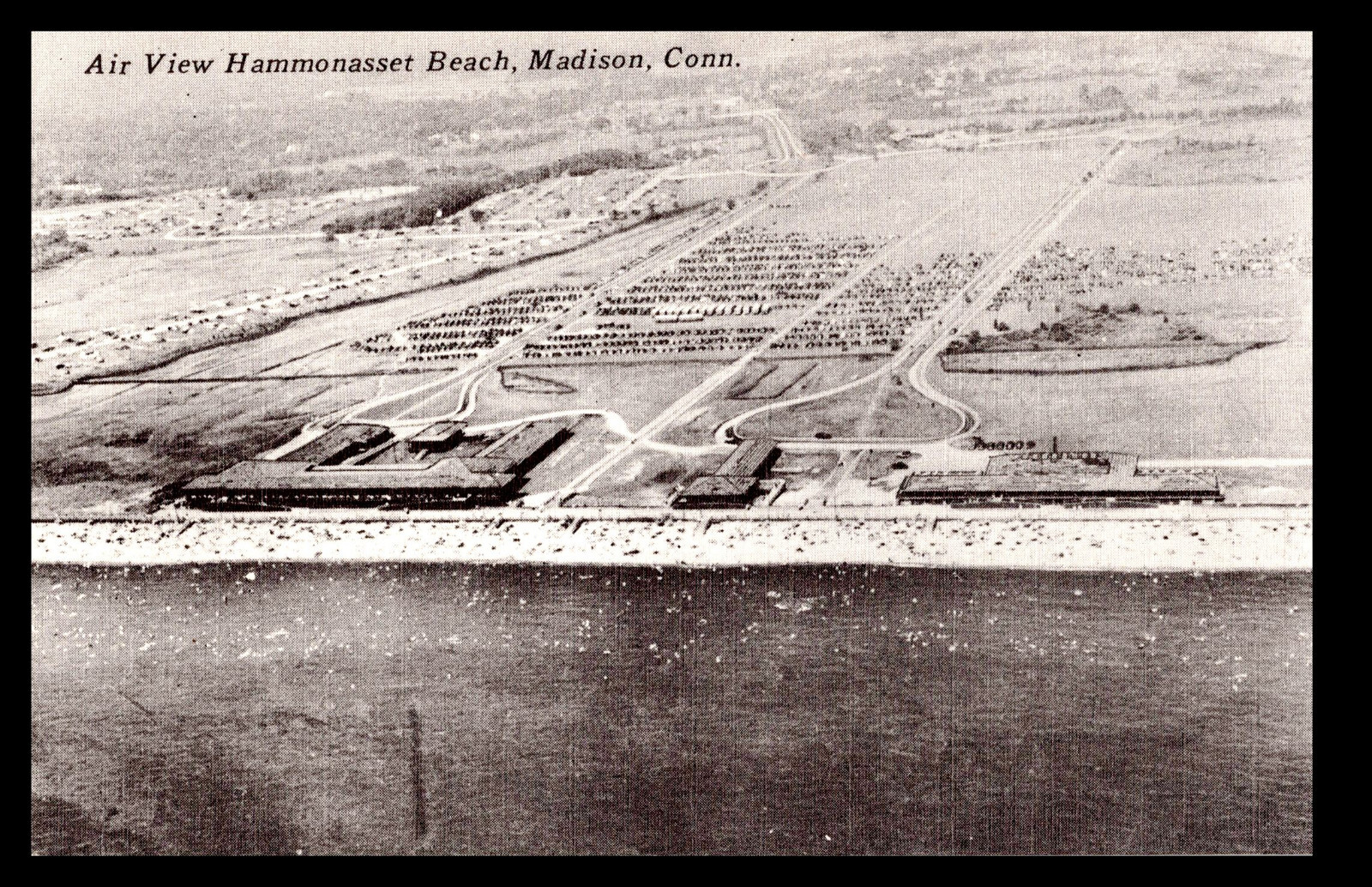 [H4] Postcard Unused, Air View Hammonasset Beach Madison Connecticut