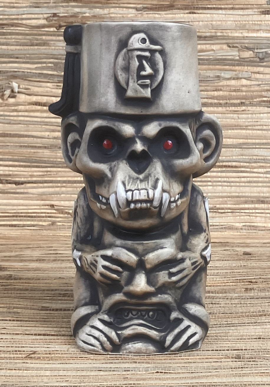 Monkey Tiki Mug Tiki Underground 3rd Anniv Eekum Bookum White Bone ED 7.5