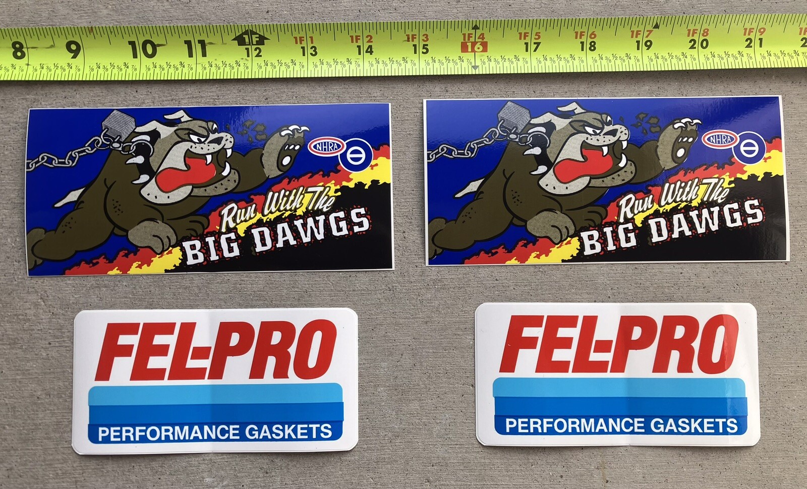 4 Fel-Pro Gaskets Federal Mogul Drag Racing authentic original decals stickers