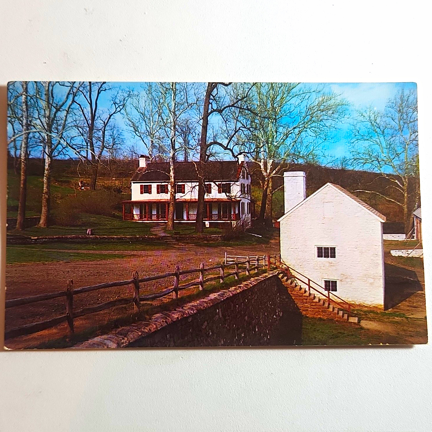 Walter H. Miller Hopewell Village NHS PA postcard Office-Store & Big House