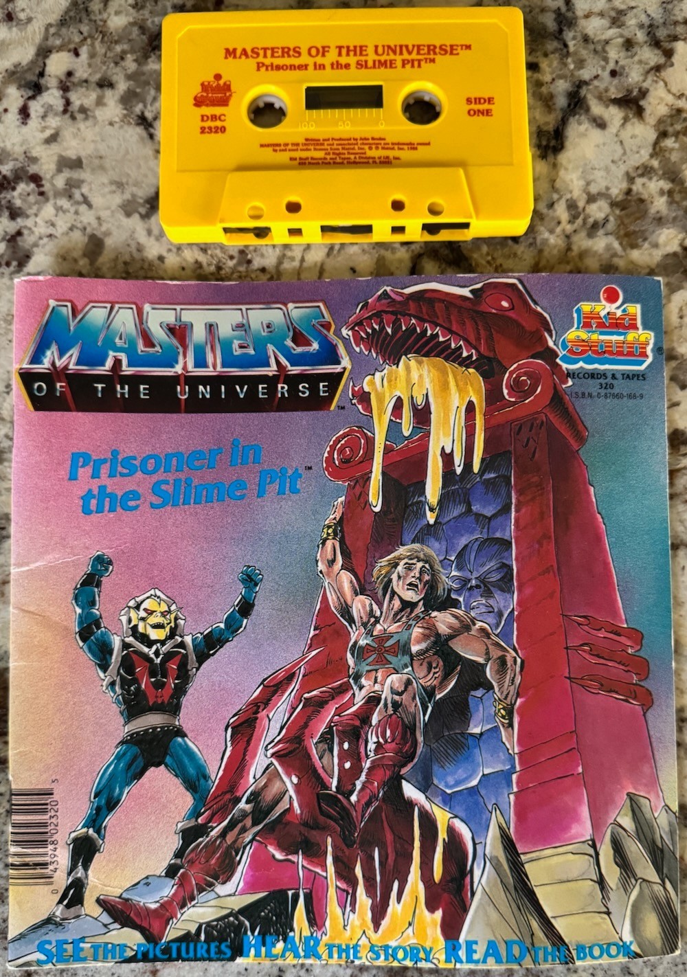 MOTU Masters of the Universe He-Man Prisoner in the Slime Pit Book & Tape 1980\'s