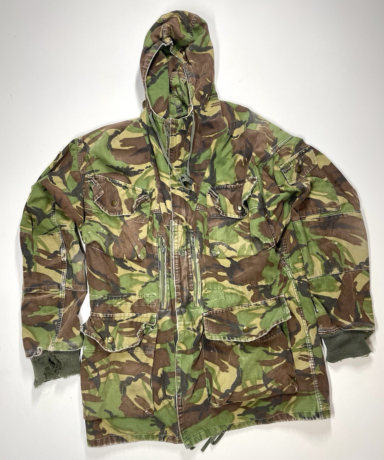British 1975 Windproof SAS Smock DPM Camo Brass Snaps Sz 44 Denison