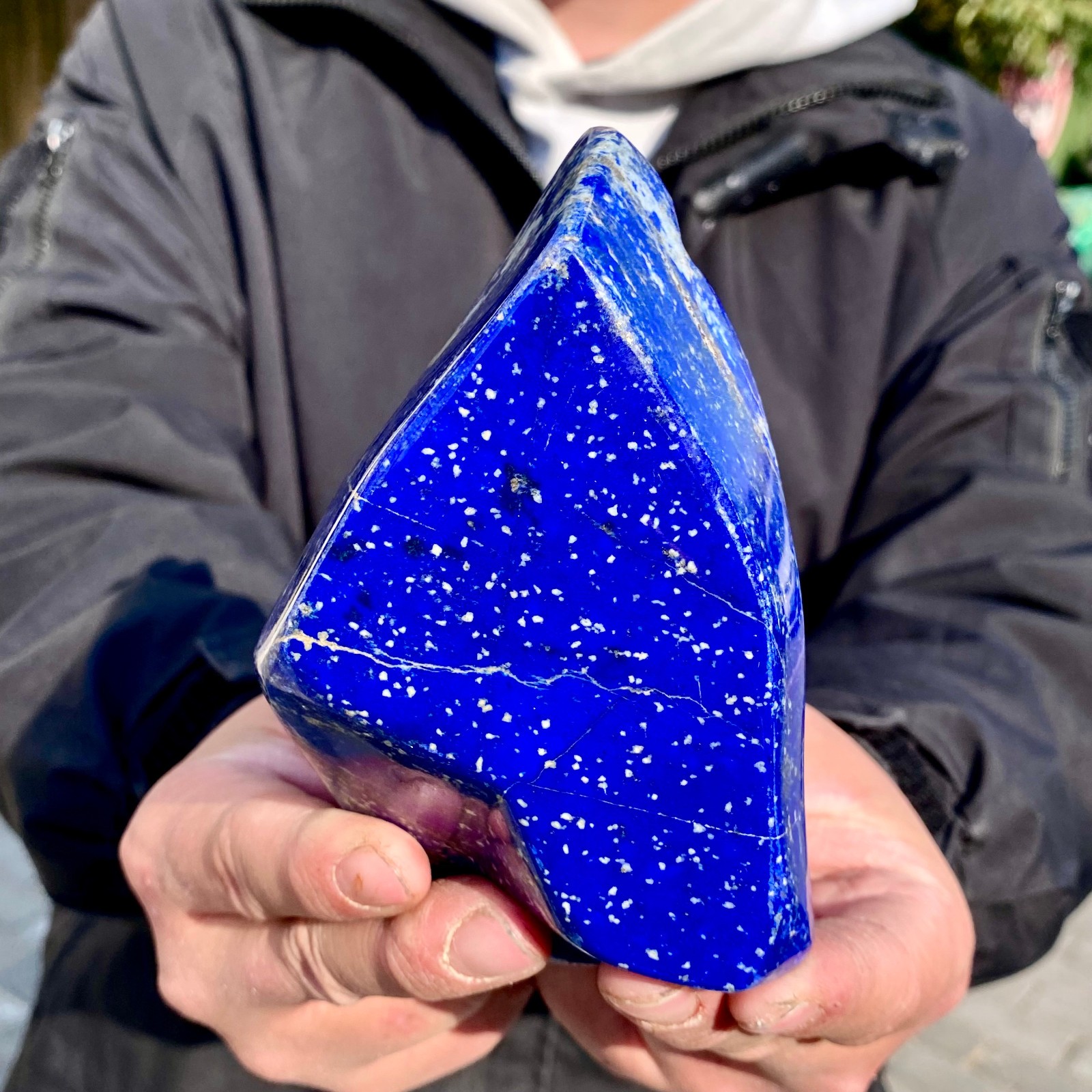 2.5LB TOP natural Lapis lazuli quartz Raw stone ornament crystal healing