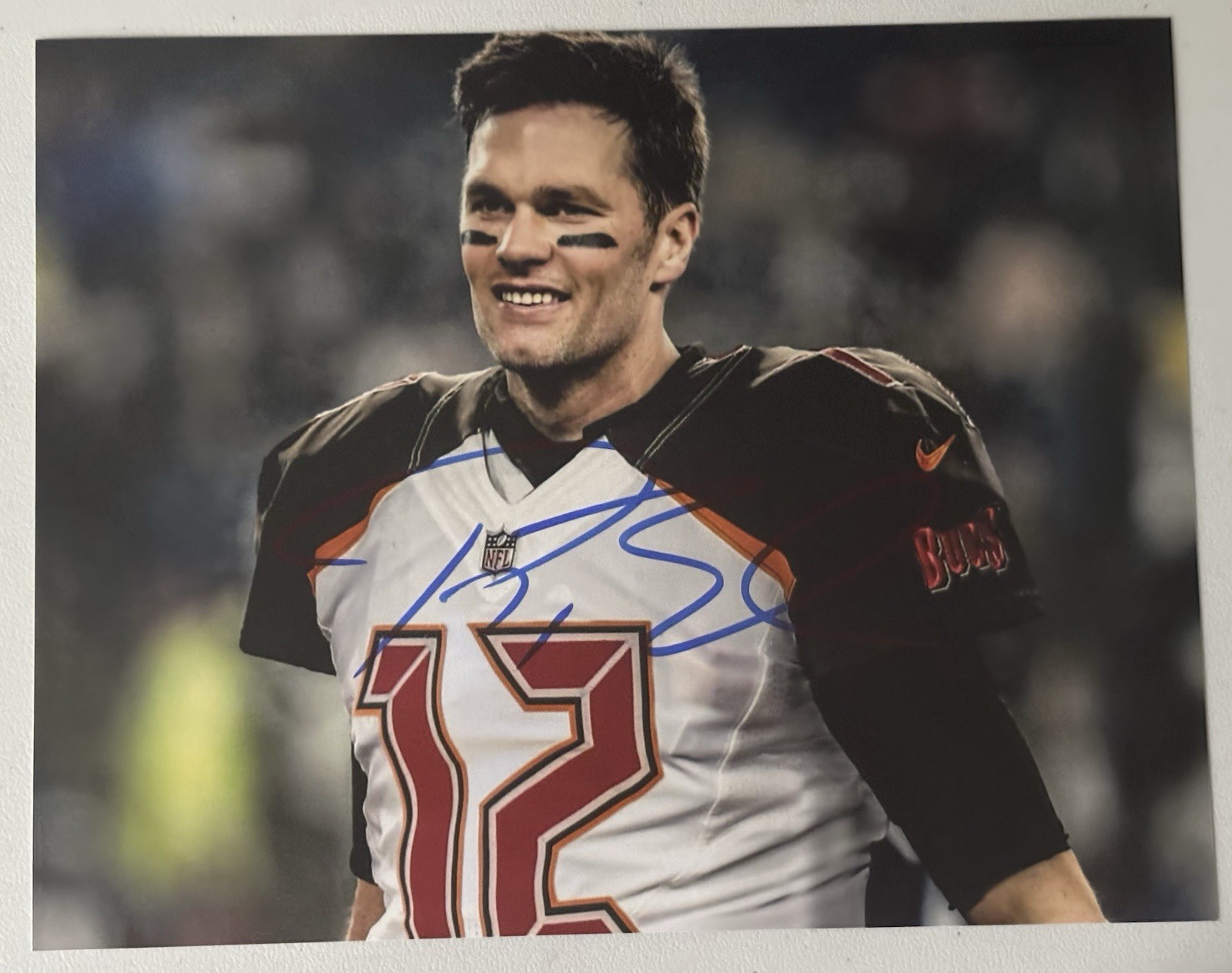 Tom Brady Signed Photo, 8x10  with COA, Tampa Bay Bucks