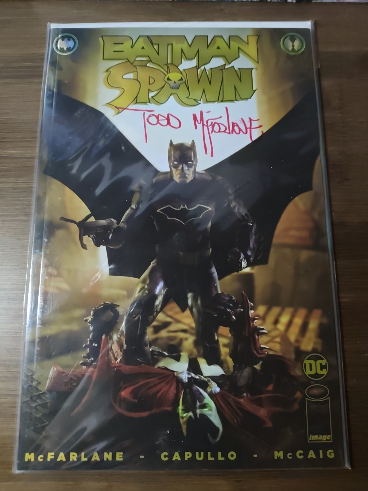 Batman Spawn #1 McFarlane Toys Store Exclusive Signed Todd McFarlane Rare LE COA Batman Spawn #1 McFarlane Toys Store Exclusive Signed Todd McFarlane Rare LE COA