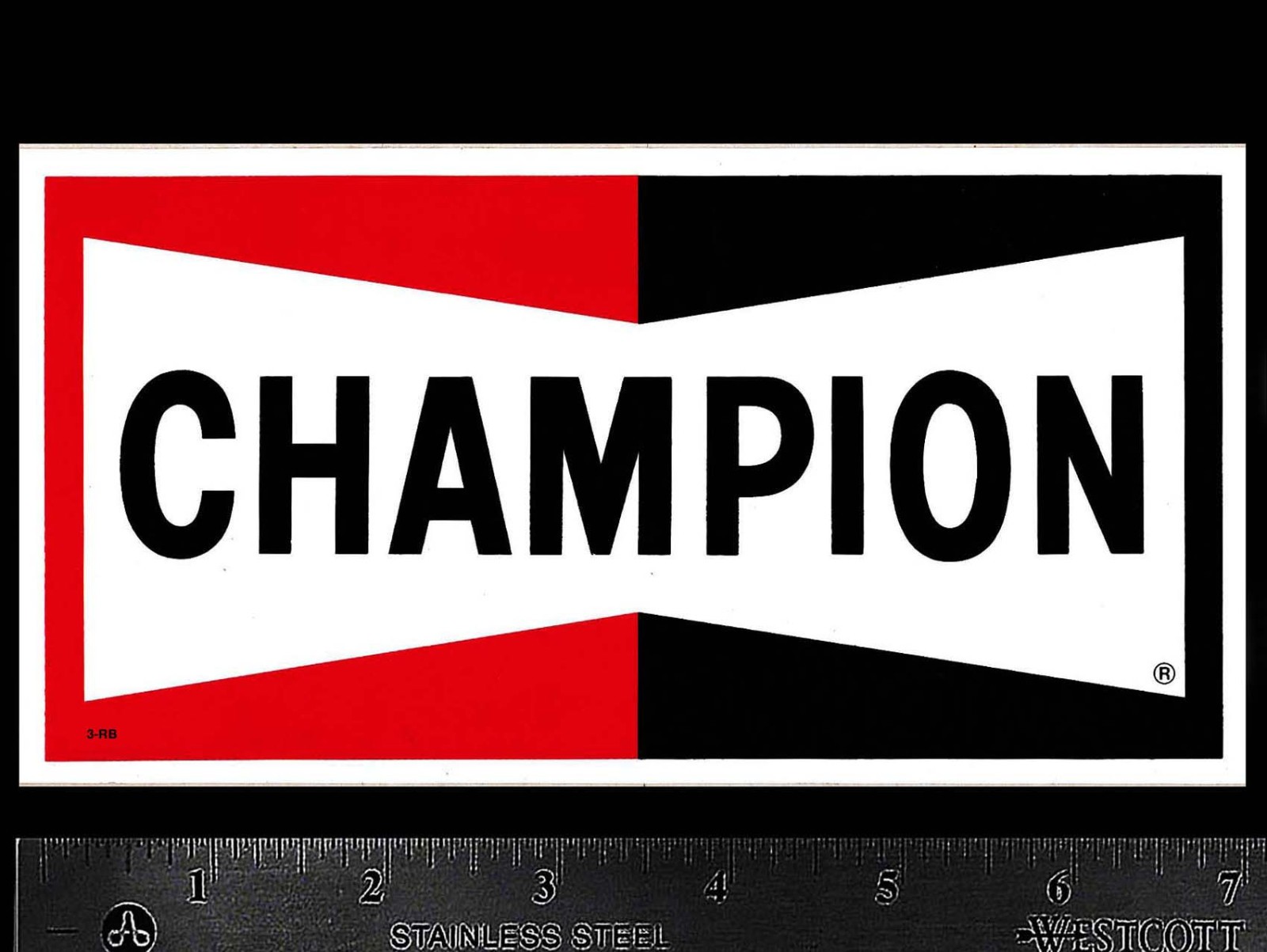 CHAMPION - Original Vintage 1970’s 80’s Racing Decal/Sticker - 7 inch size