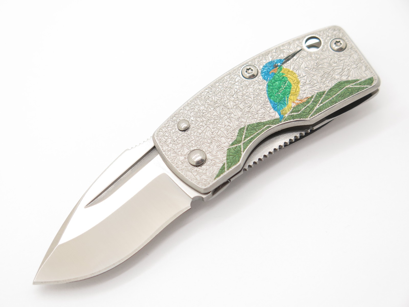 G. Sakai Seki Japan Kingfisher Bird VG-10 Small Money Clip Folding Pocket Knife