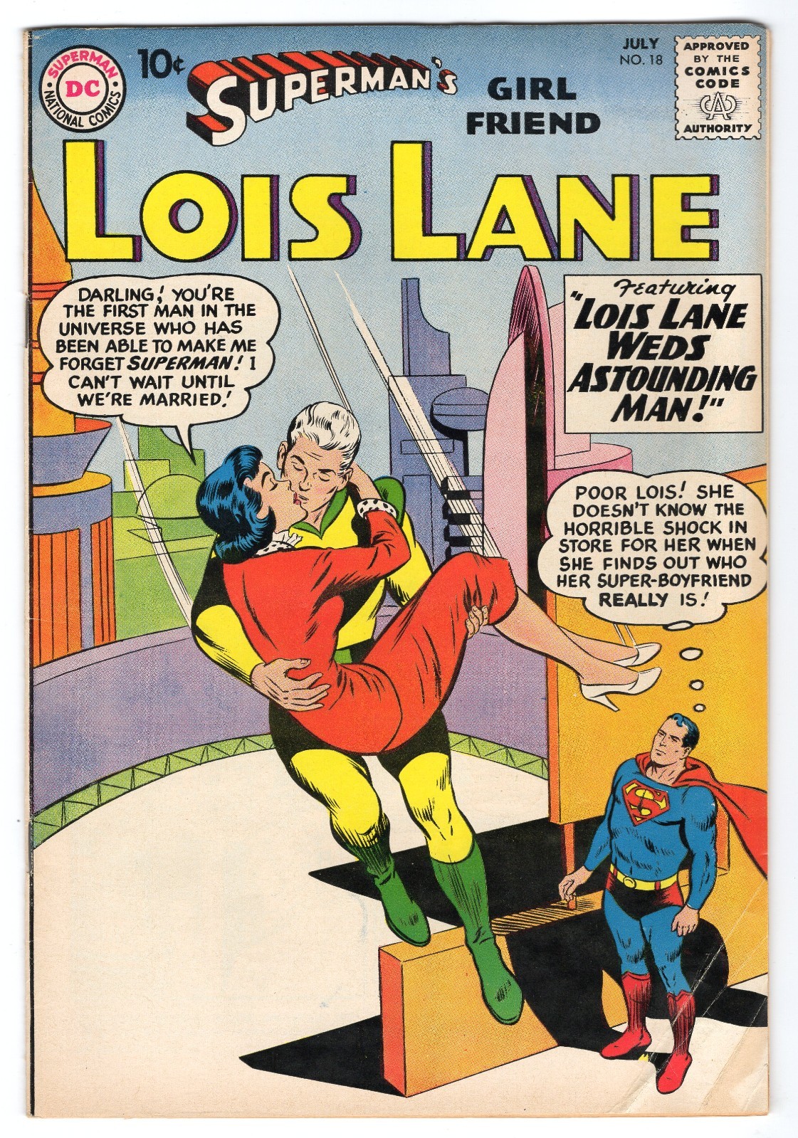 Superman\'s Girlfriend Lois Lane 18 1960 DC Comics VG/F 5.0 Lana Lang Lucy Lane