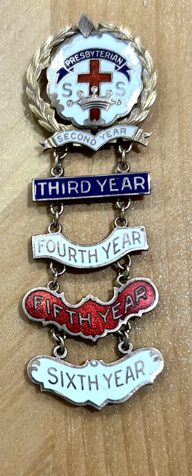 Vintage Presbyterian Pin through 6 years Vintage Presbyterian Pin through 6 years