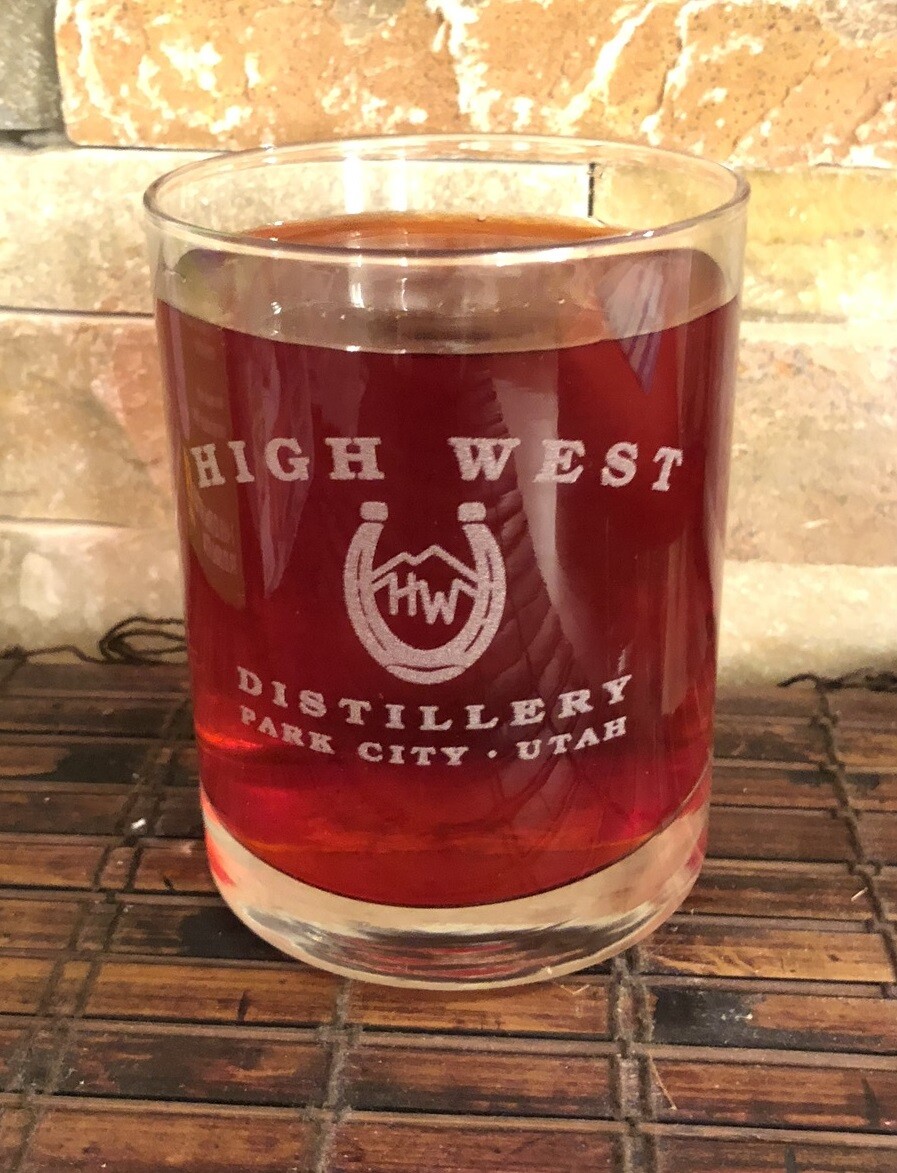 HIGH WEST Collectible Whiskey Glass 8 Oz