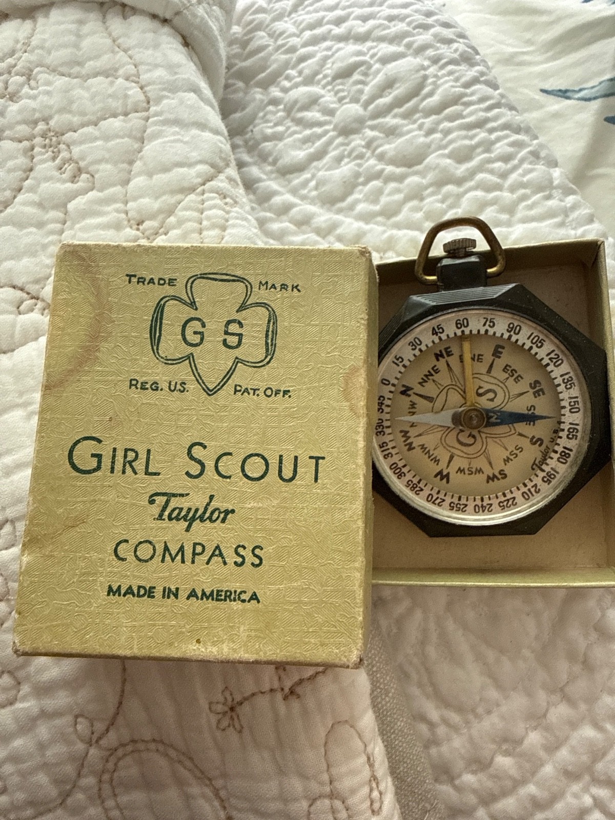 vintage girl scout compass