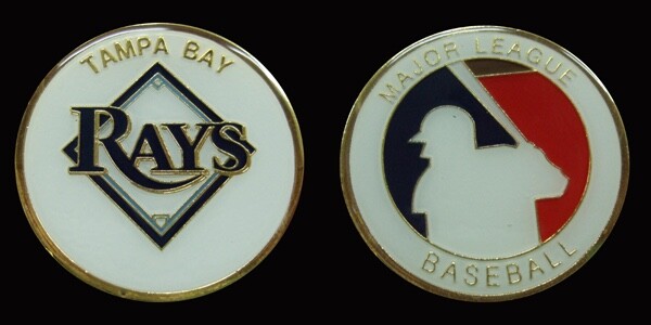 MLB TAMPA BAY RAYS COLLECTIBLE CHALLENGE COIN NEW