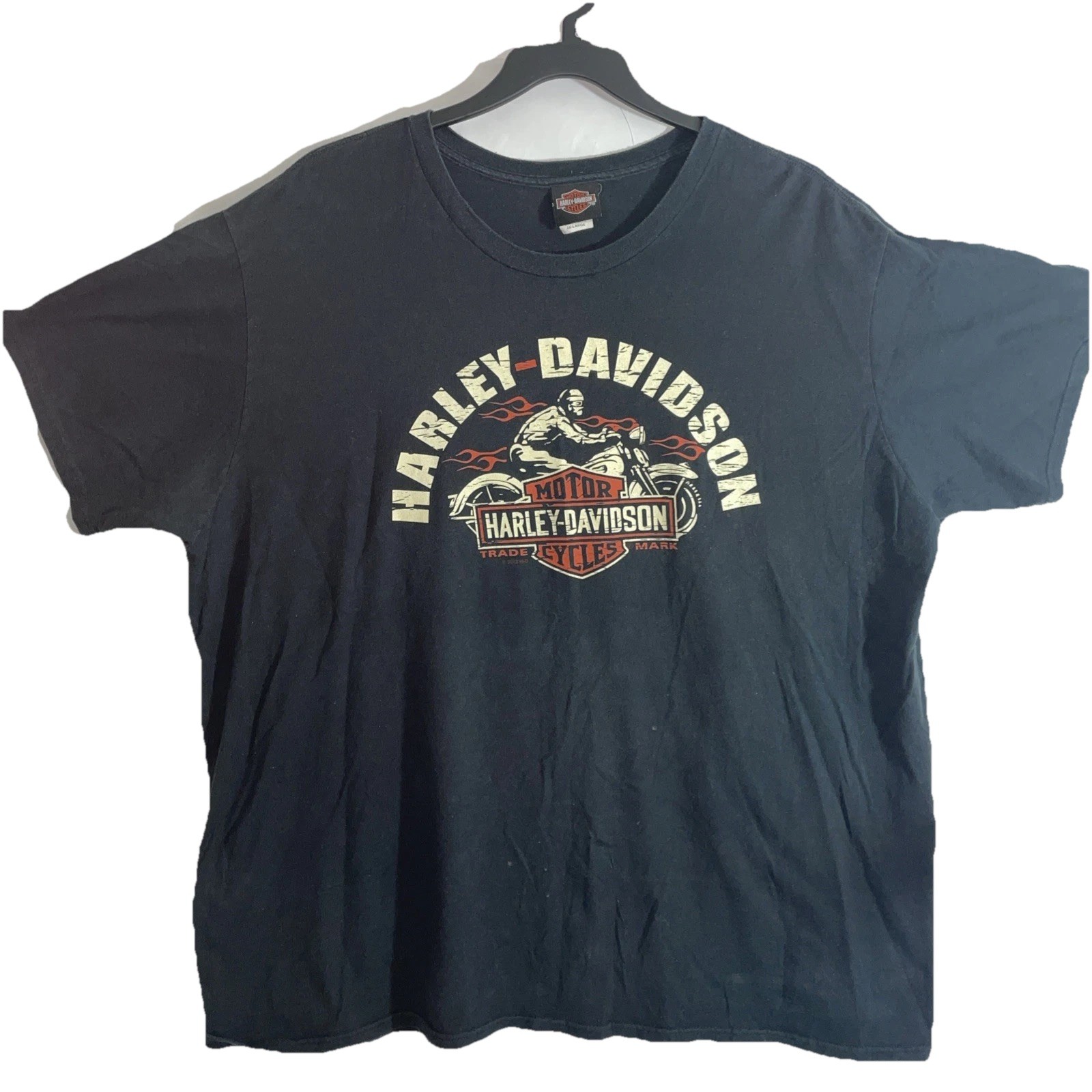 Harley Davidson Men\'s 3XL T Shirt Logo Front Back Black Dalton, GA NEW