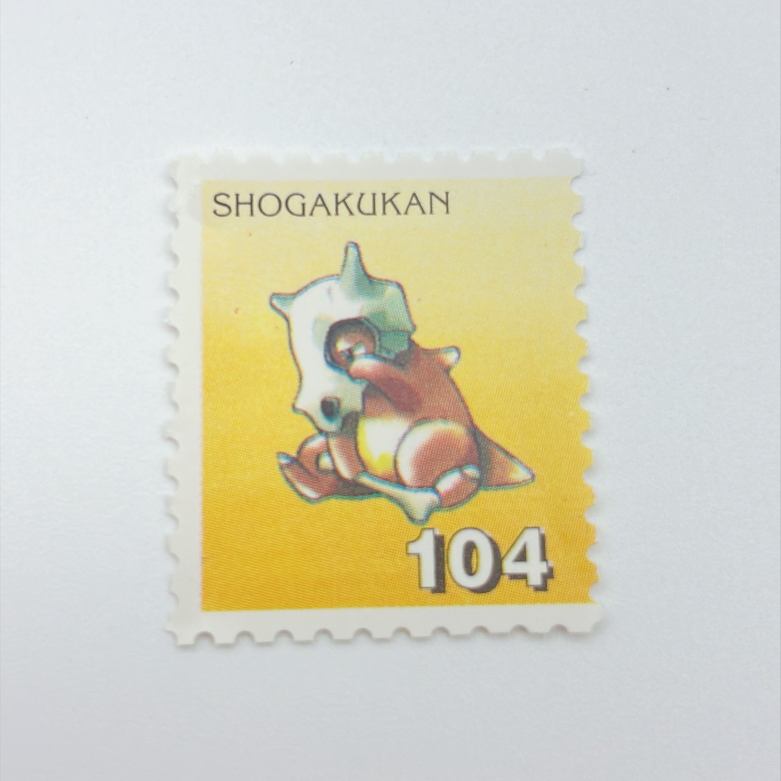 Pokemon Stamp Style Cubone Shogakukan Mini Card Vintage No.104 Retro Japan