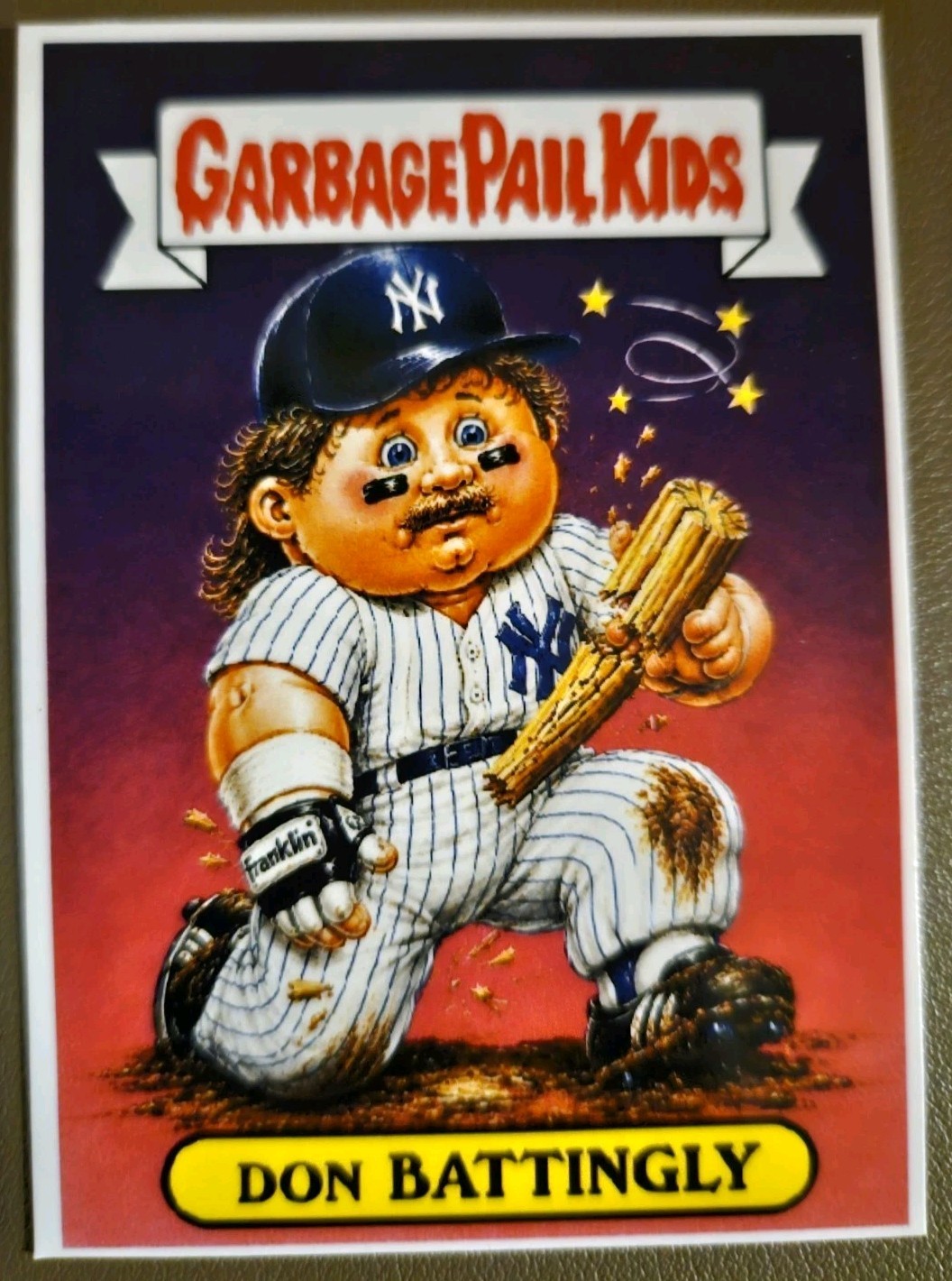 Garbage Pail Kid CUSTOM Card - Don Battingly (Custom Made Card) - Mattingly Garbage Pail Kid CUSTOM Card - Don Battingly (Custom Made Card) - Mattingly