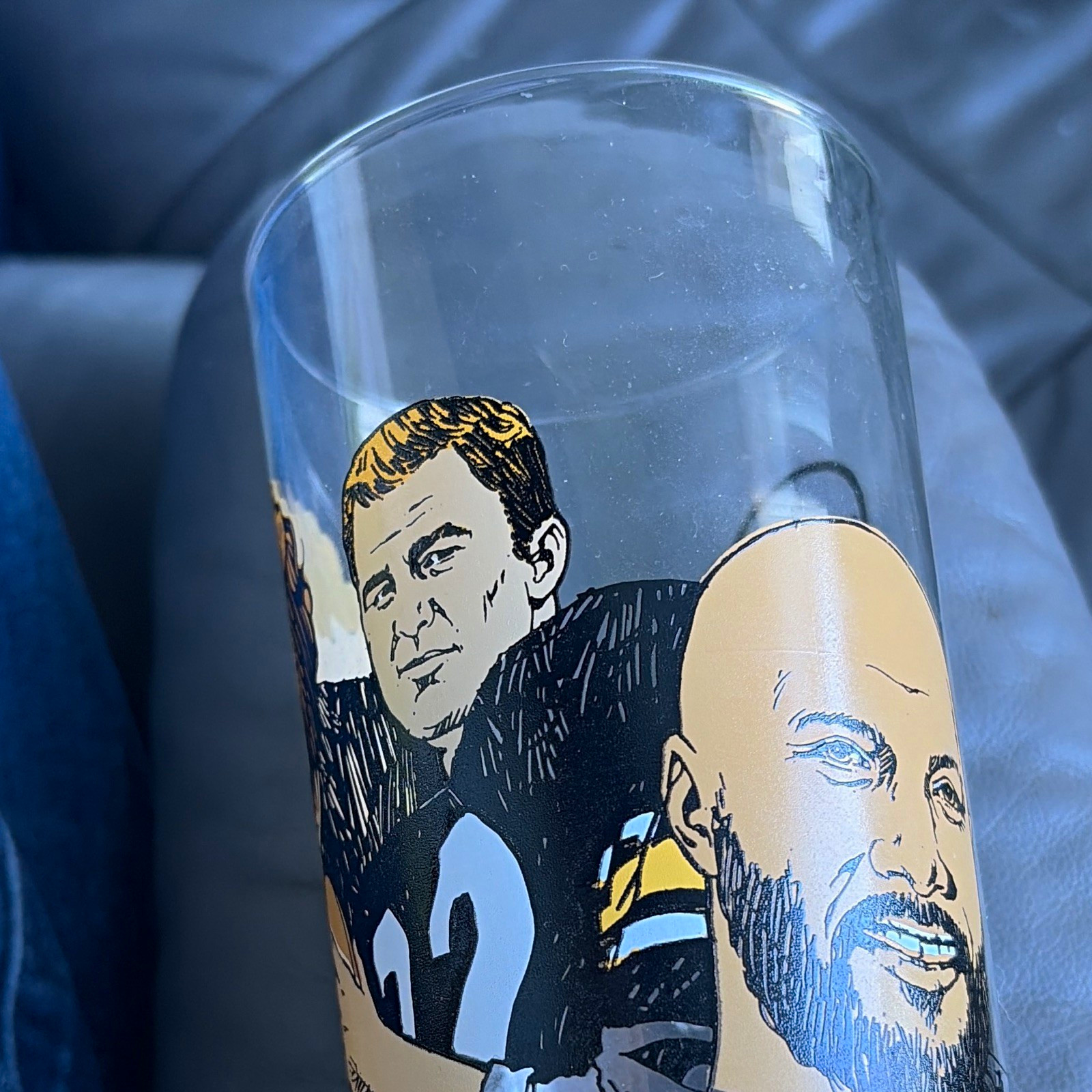 McDonald\'s 1988 Pittsburgh Steelers in the Hall of Fame Clear Glass Cup