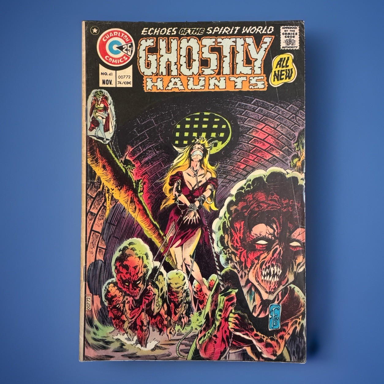 Ghostly Haunts 41 Charlton Comics 1974 Tom Sutton Horror Cover Bronze Age
