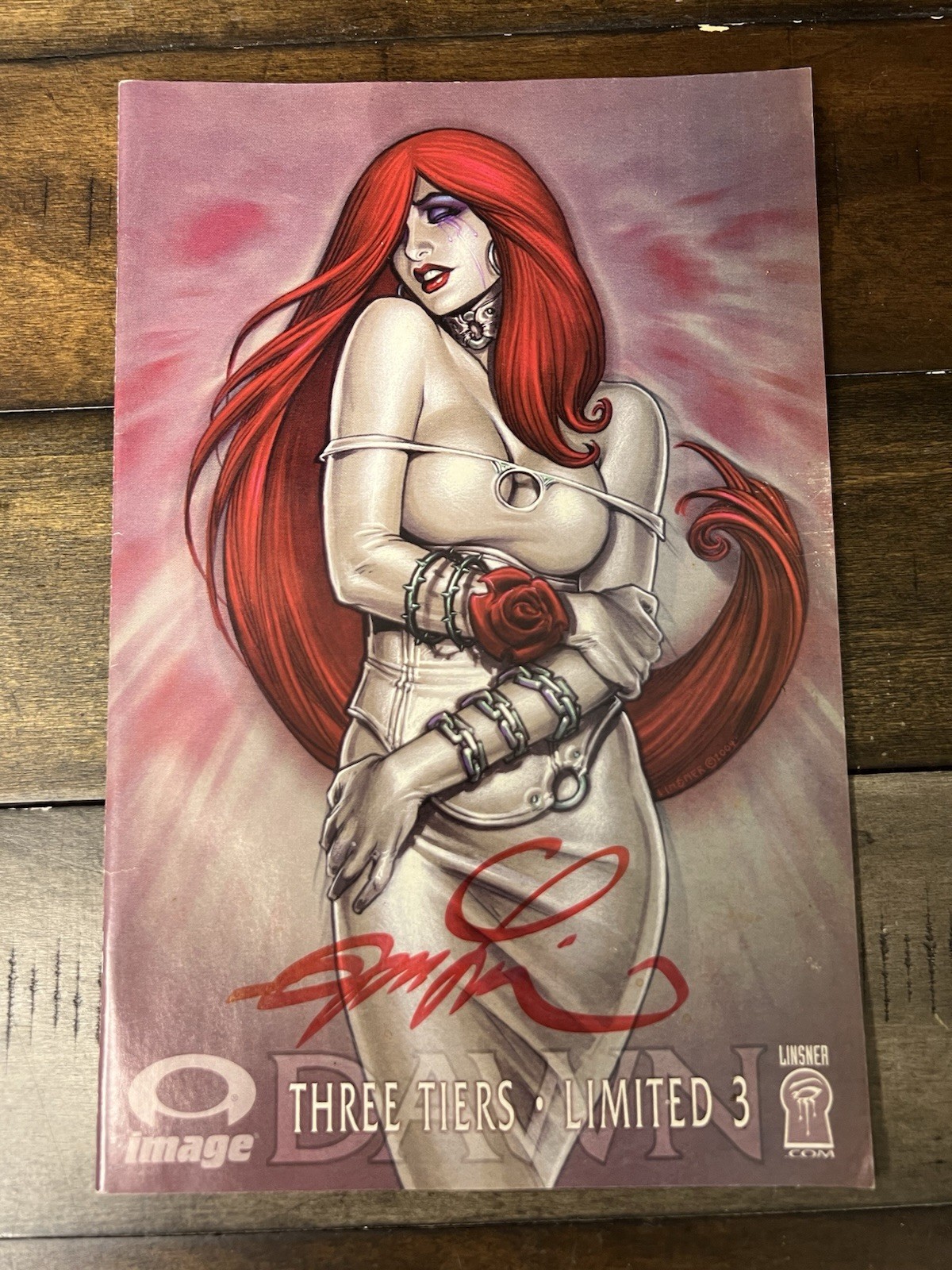 Dawn: Three Tiers #3B Variant Limited to 2000 Signed by Joesph Michael Lisner