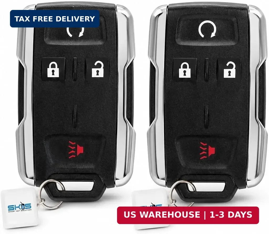 SKS 2 Key Fob Replacement Compatible for Chevy Silverado GMC Sierra 1500 2500 HD
