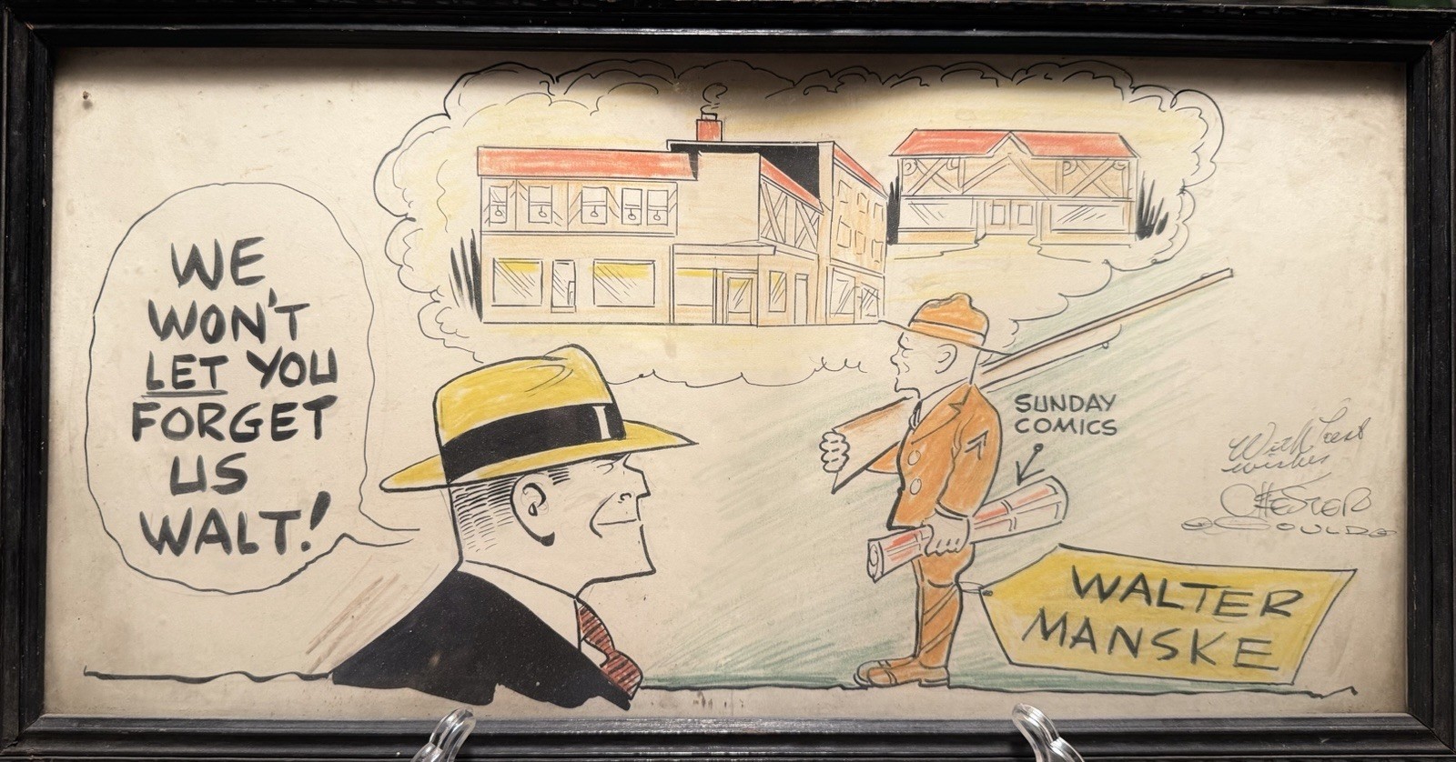 Chester Gould (Dick Tracy) signed Original Artwork