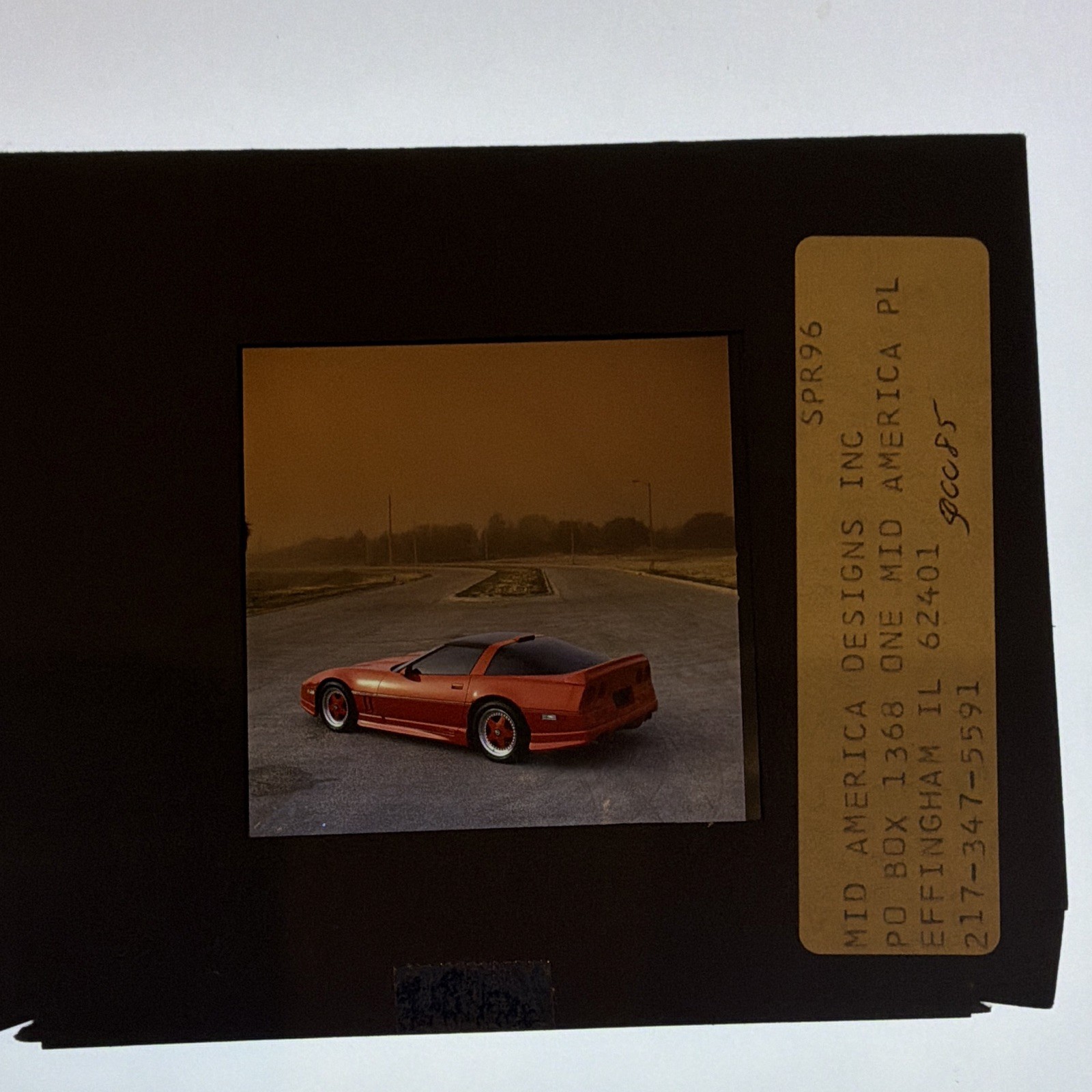 1989 Greenwood C4 Corvette Mid America Designs Catalog Photo Transparency Lot 