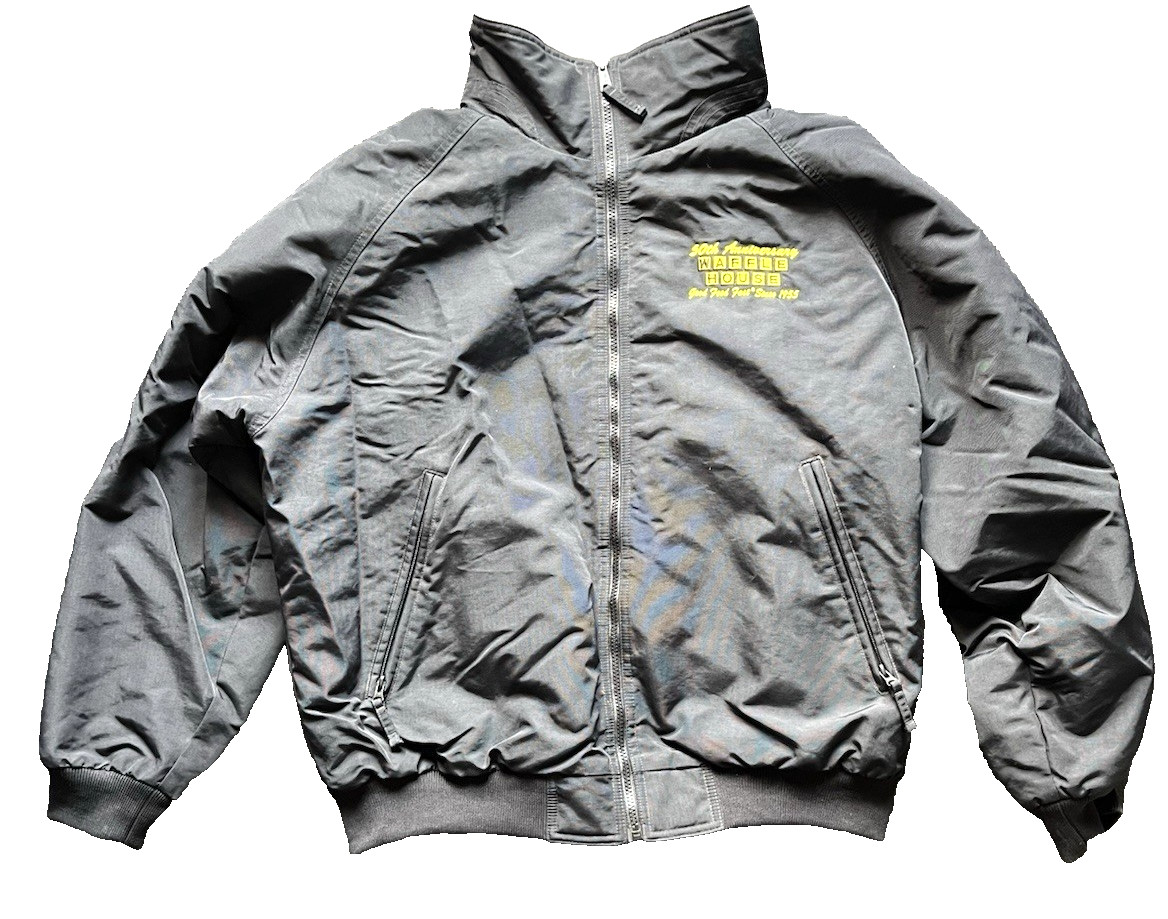 Sportsmaster Waffle House Zip Up Coat 50th Anniversary XL Zip Pockets