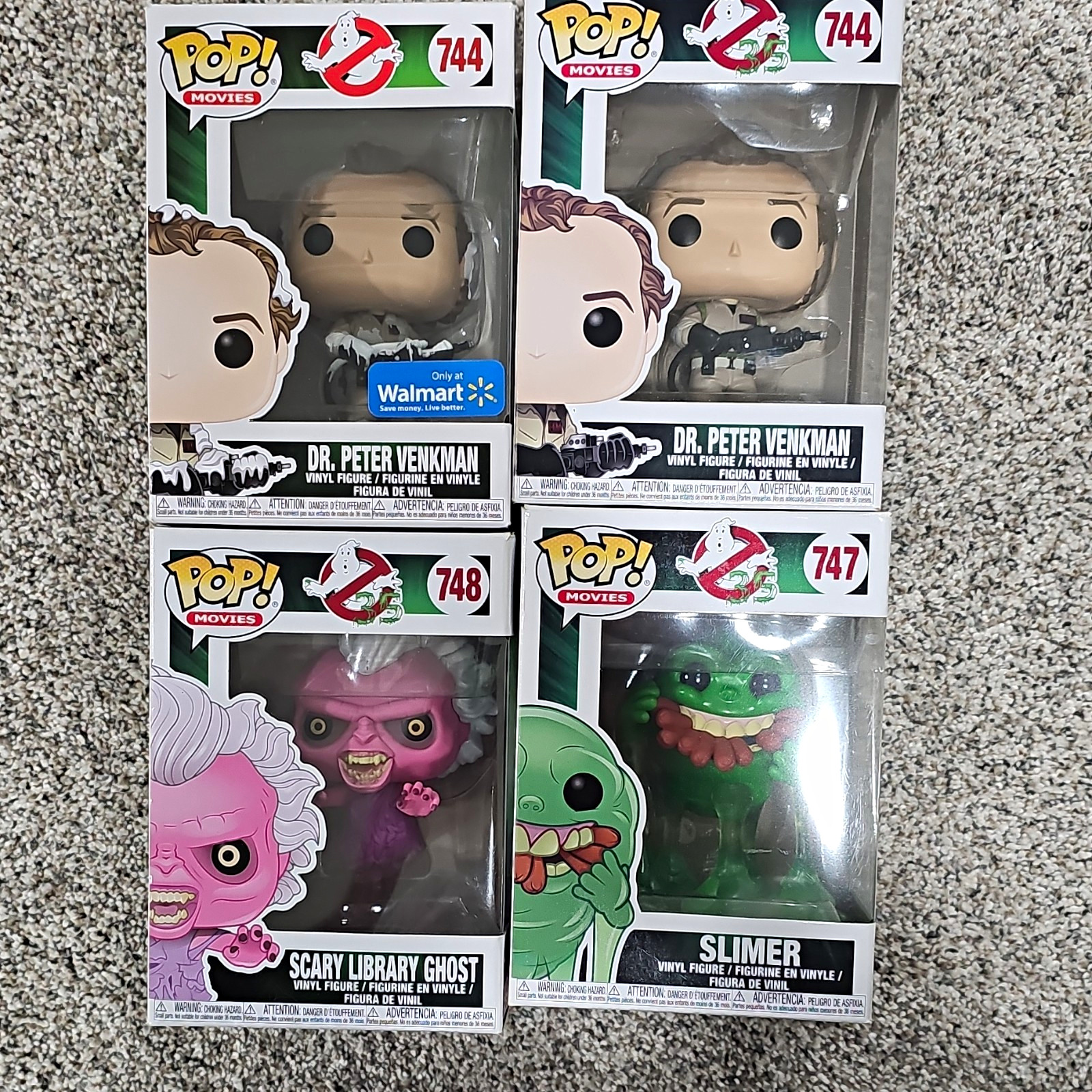 Funko Ghostbusters Pop Vinyl Mixed Lot 4 Boxed Venkman Slimer Ghost Walmart