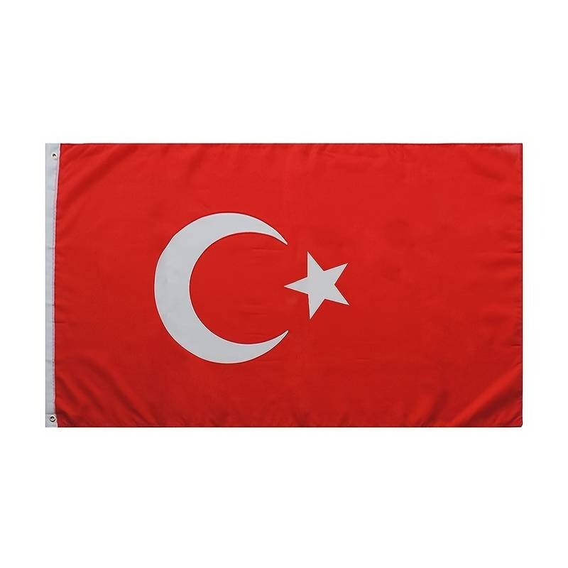Turkey Flag 3\'x5\' Brass Grommets