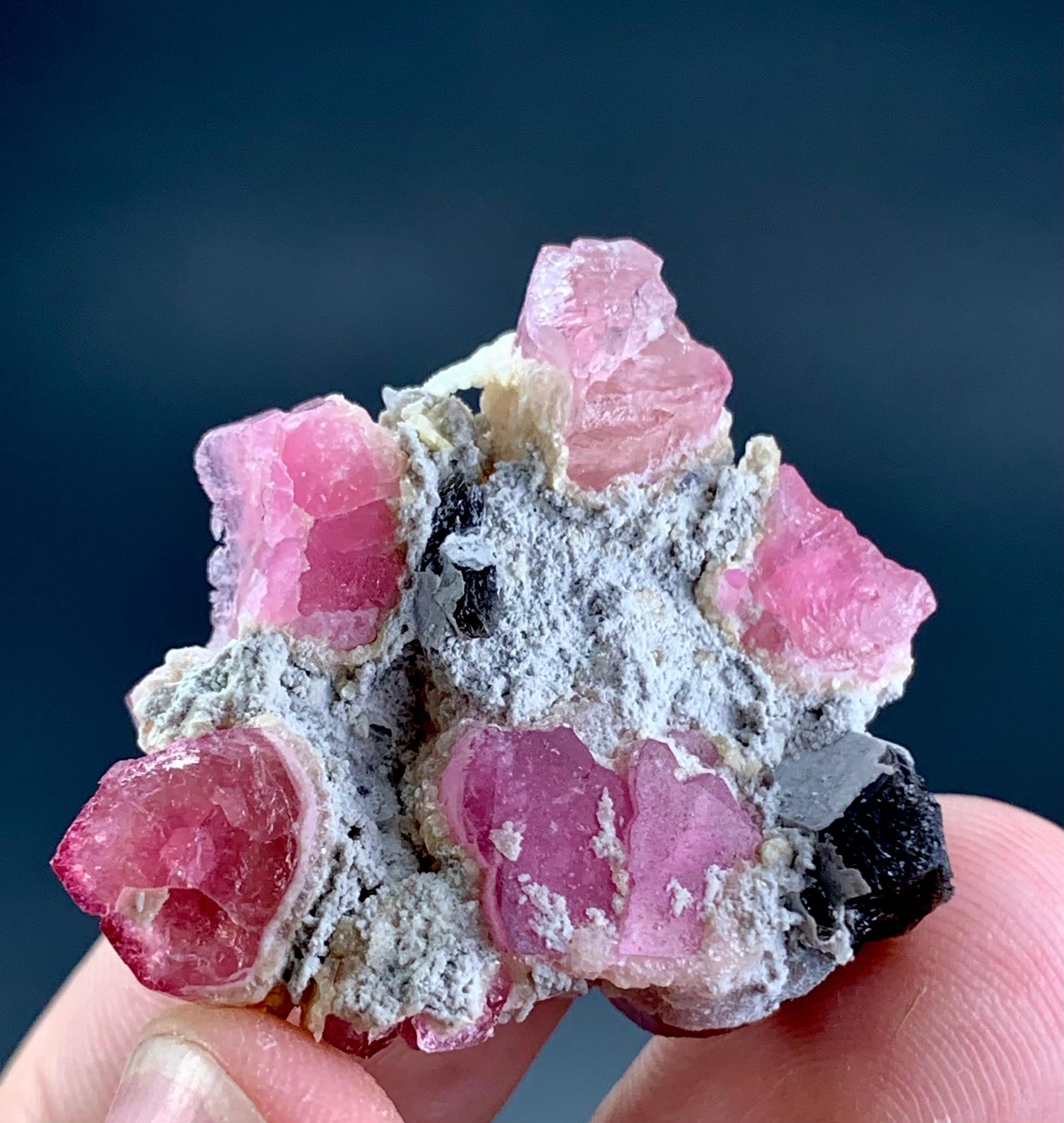61 Carat Pink Tourmaline Crystal  Specimen From Afghanistan