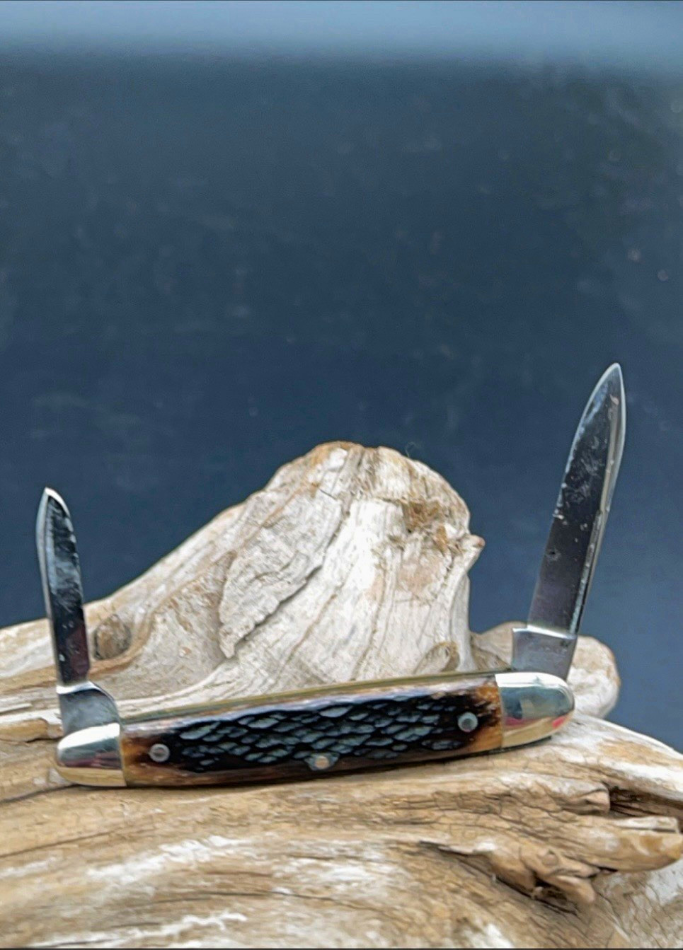 Pre 1915 W.R. Case & Sons 2 blade knife. Rare Bone User 100 year old. Nice ⭐️⭐️