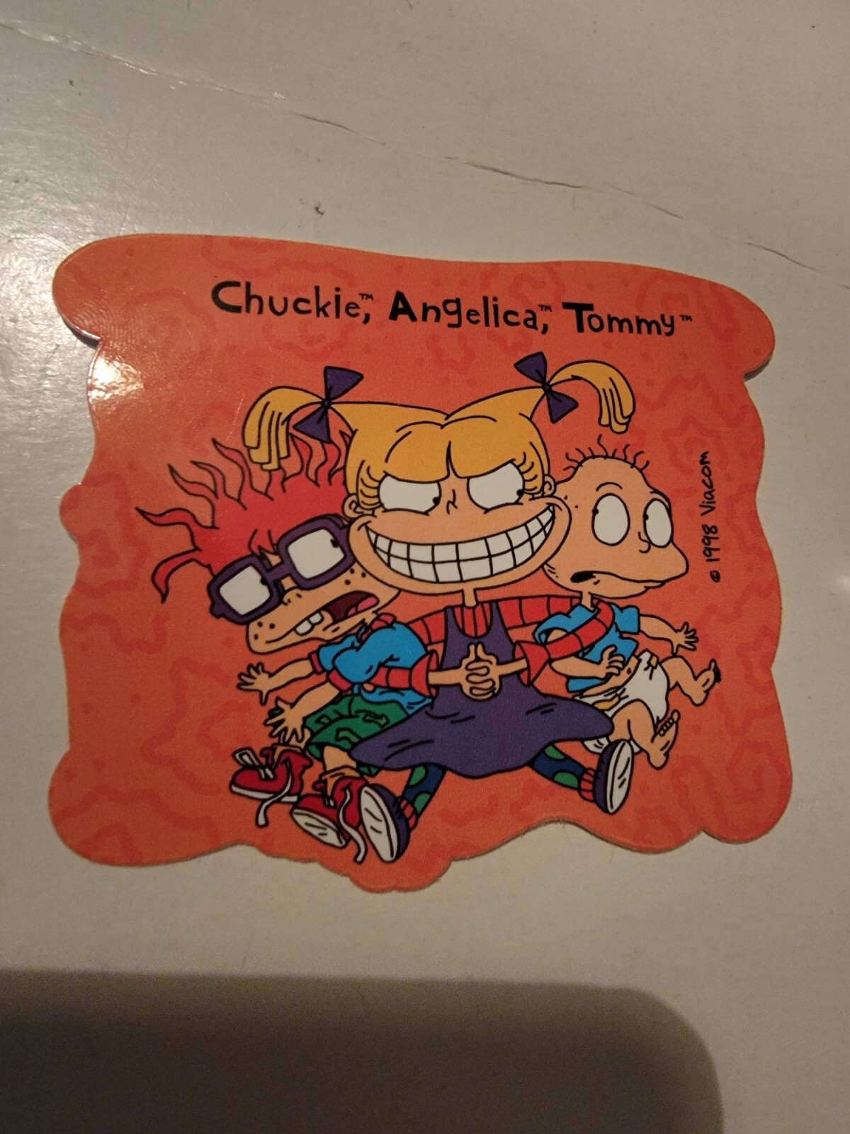 Nickelodeon's RUGRATS CHUCKIE ANGELICA & TOMMY Vintage Sticker 1998 Nickelodeon's RUGRATS CHUCKIE ANGELICA & TOMMY Vintage Sticker 1998