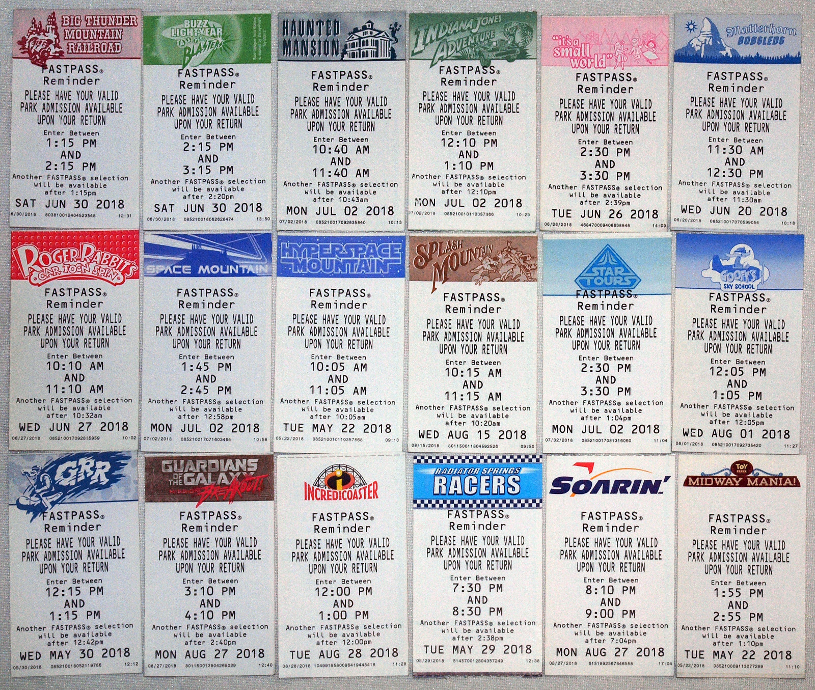 All 18 Disneyland & California Adventure 2018 Ride Fastpasses: Splash Mountain +