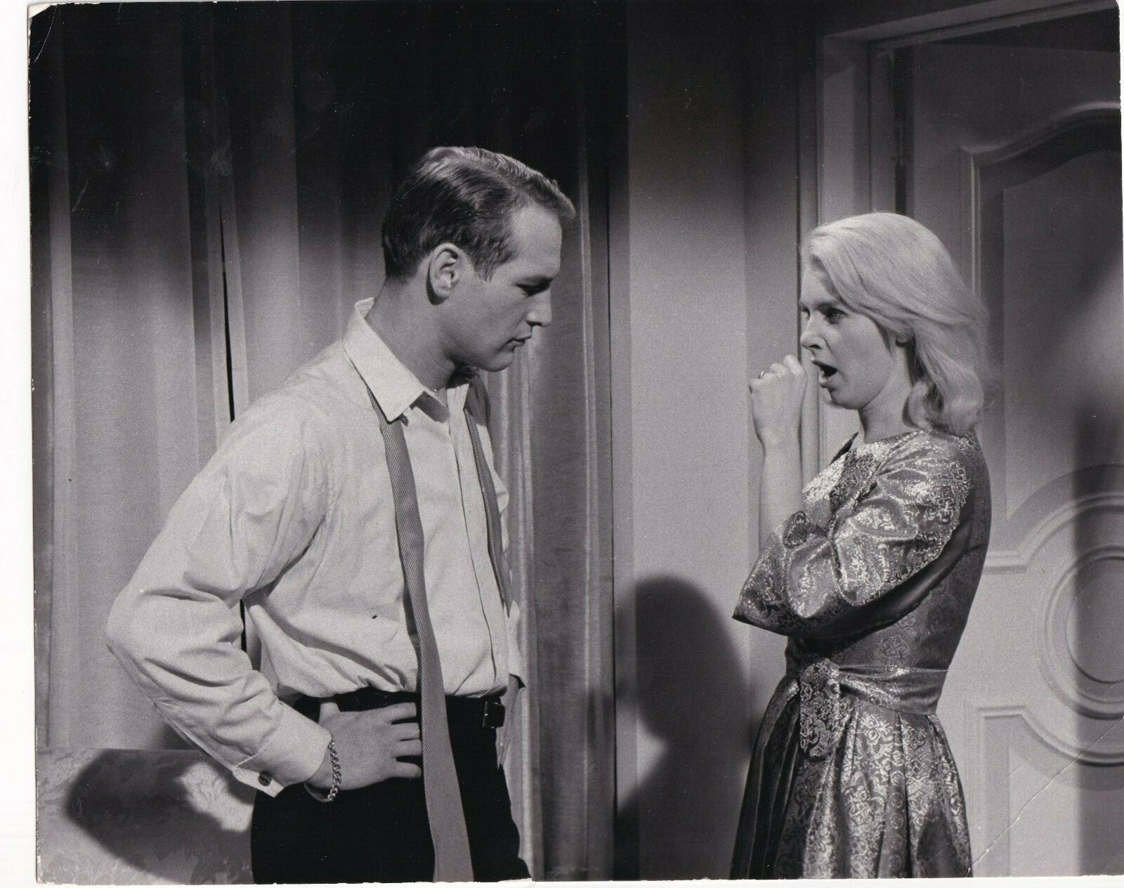 PAUL NEWMAN JOANNE WOODWARD ORIGINAL 8X10 PHOTO 1960 FROM THE TERRACE 52